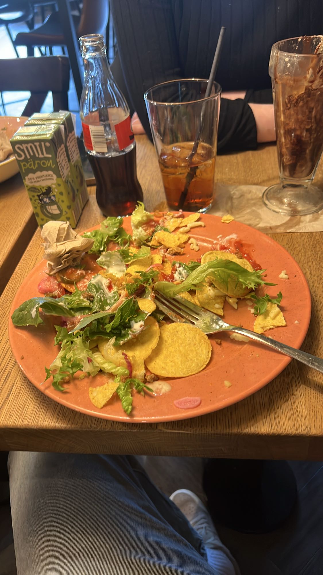 Nachotallrik med dryck