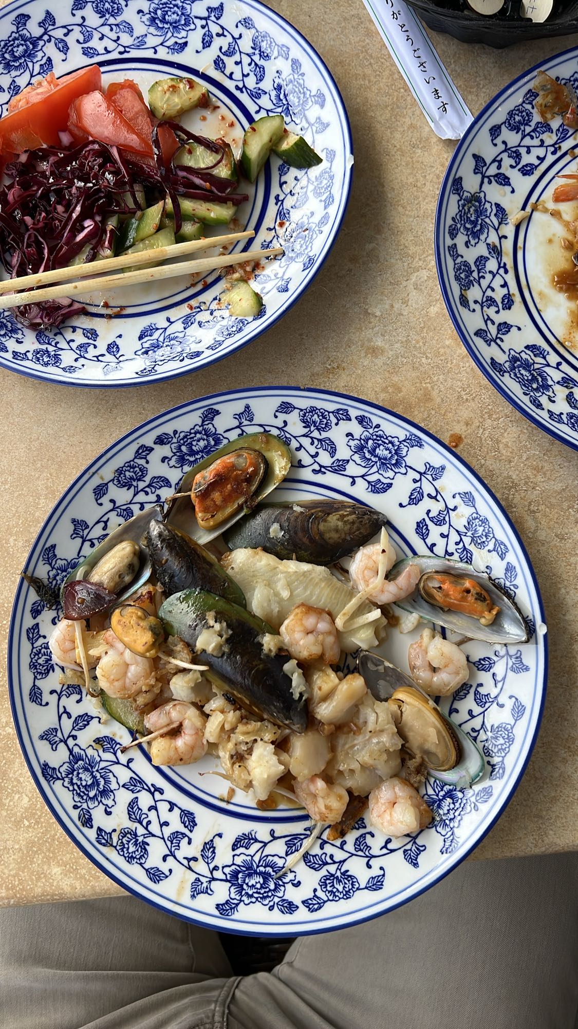 owoce morza z warzywami