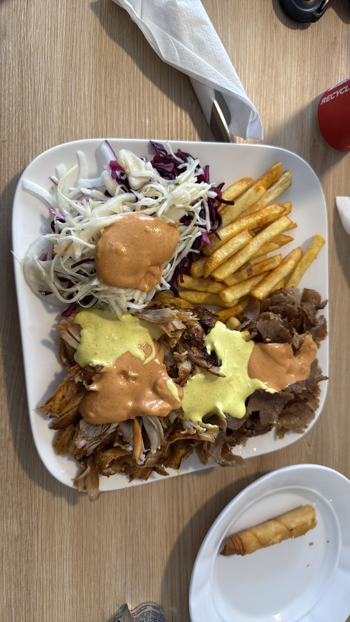 Döner Teller mit Pommes