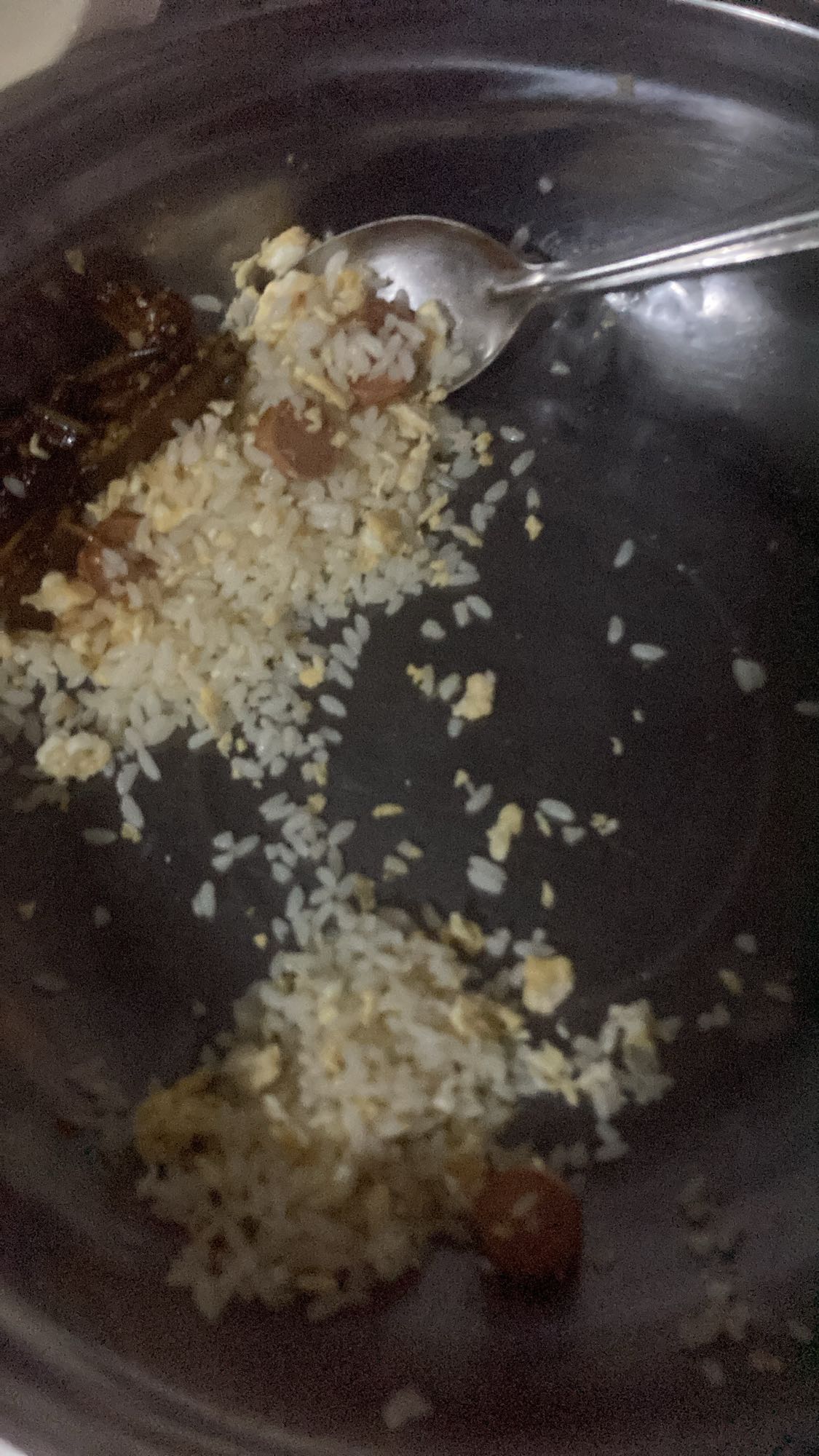 Egg fried rice leftovers