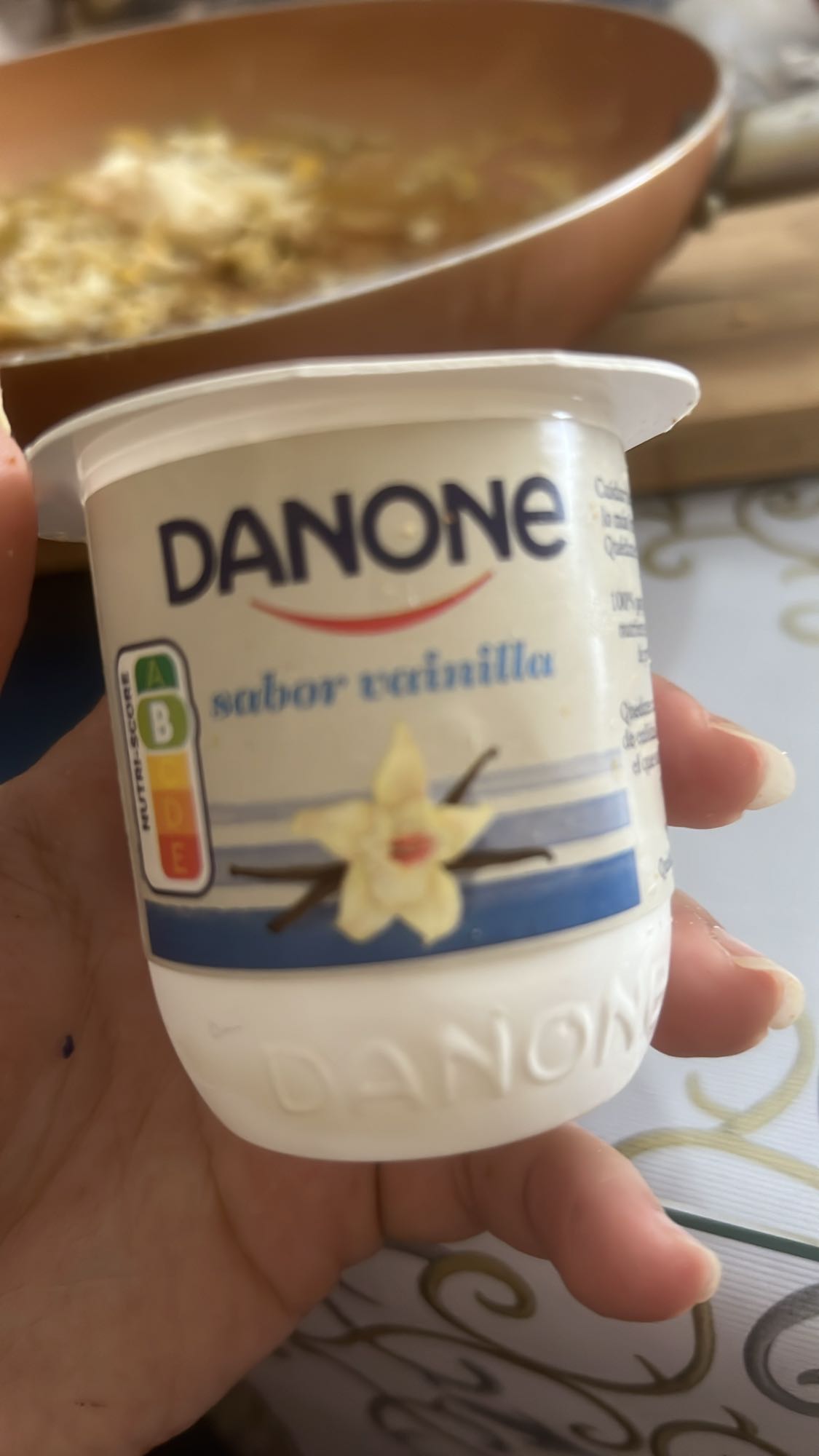 yogur vainilla Danone