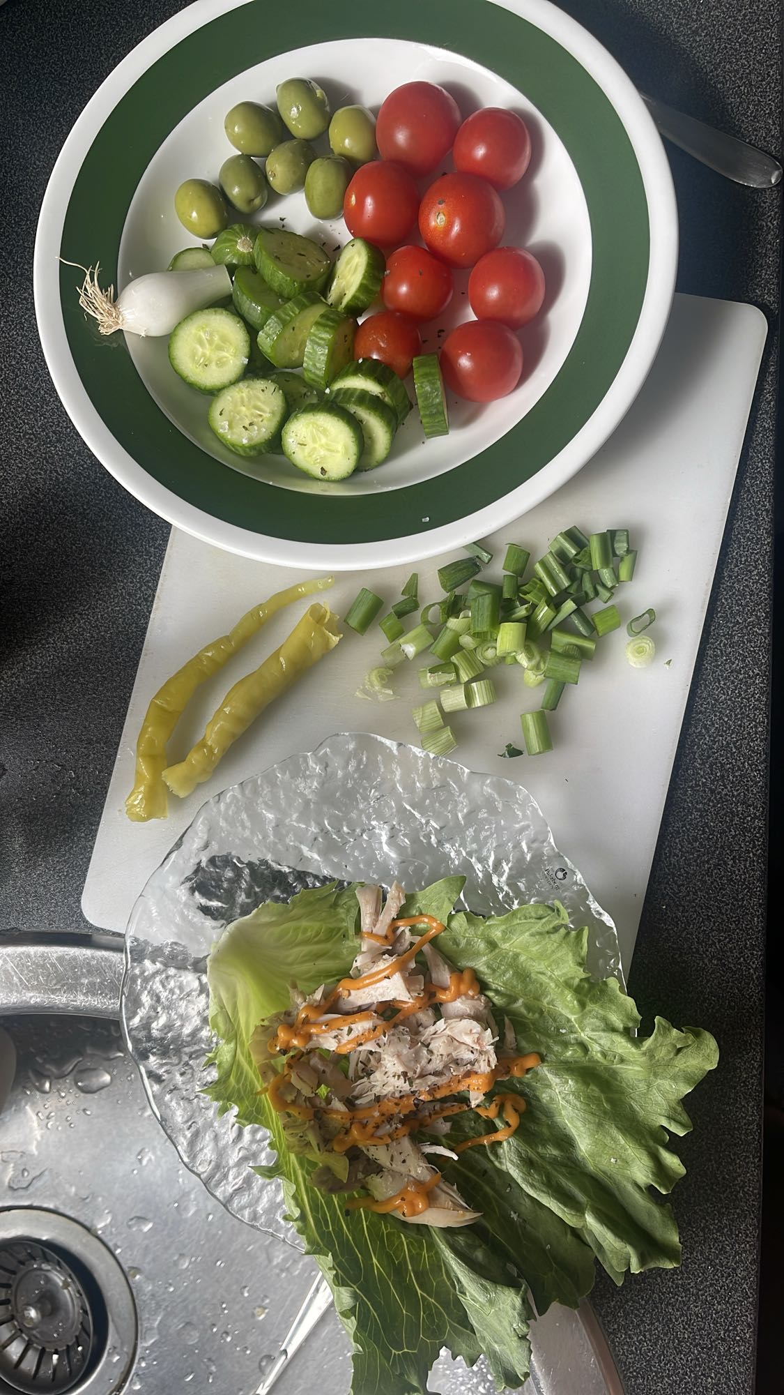 Kycklinggrönsakswrap