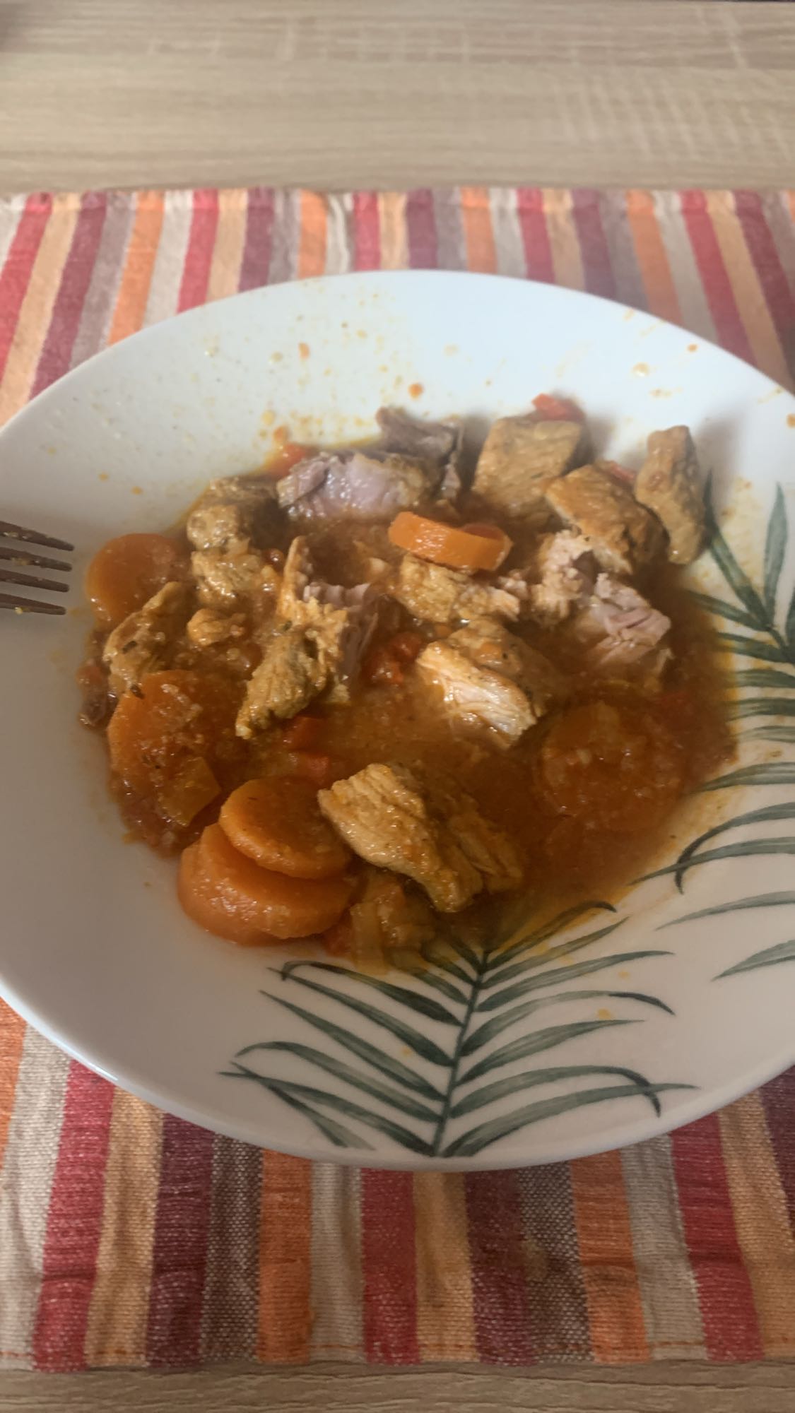 guiso de carne y zanahoria