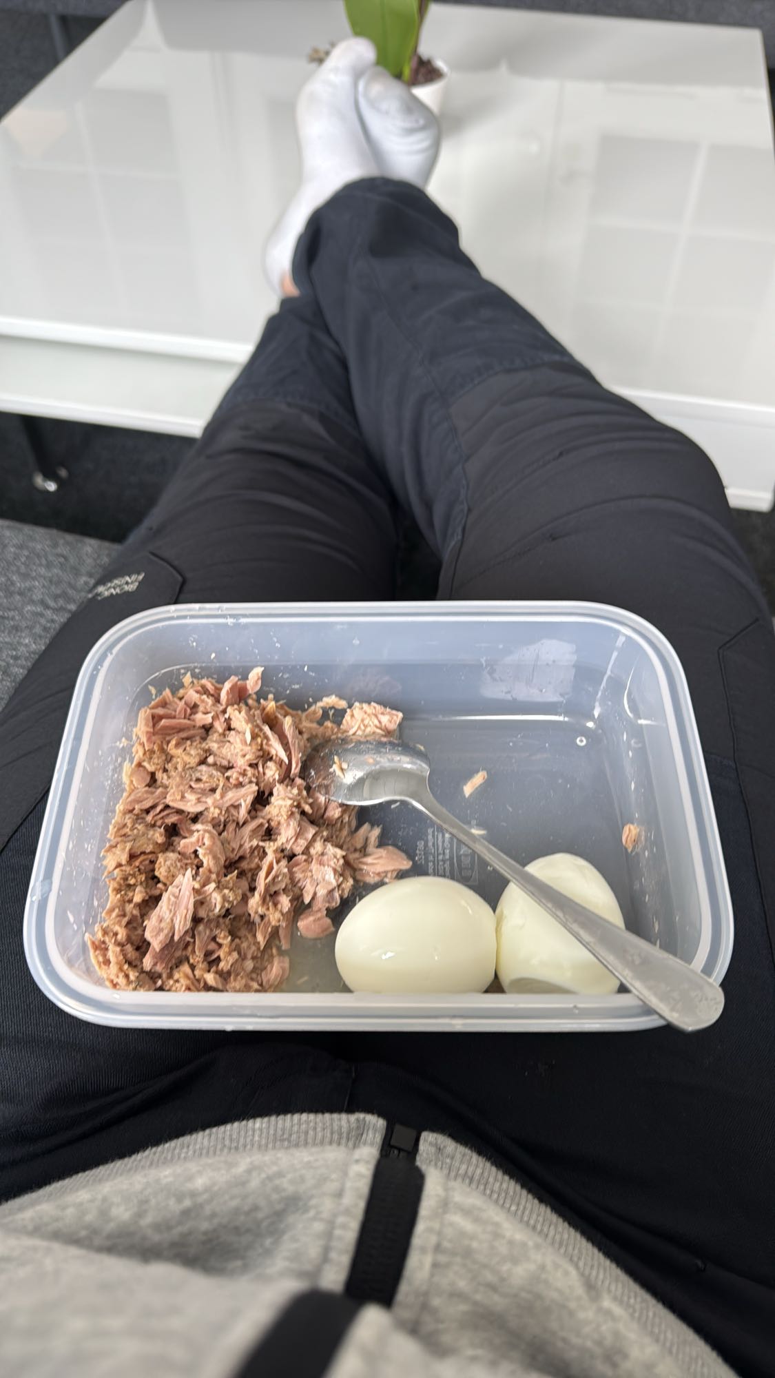 Tonfisk och kokta ägg