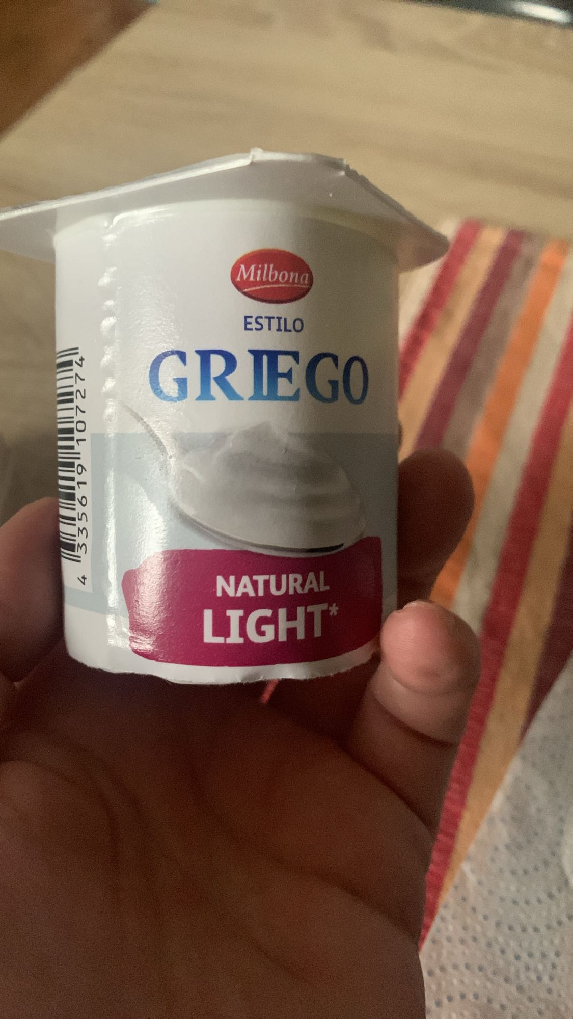 yogur griego natural light