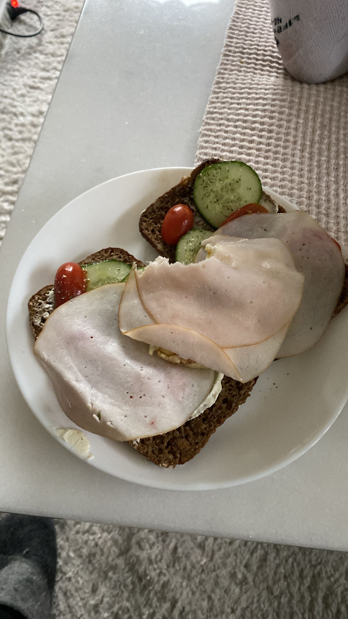 Kalkonmacka med grönsaker