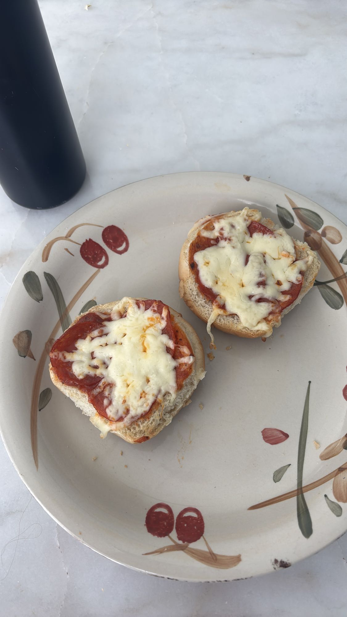 mini pizzas au pain