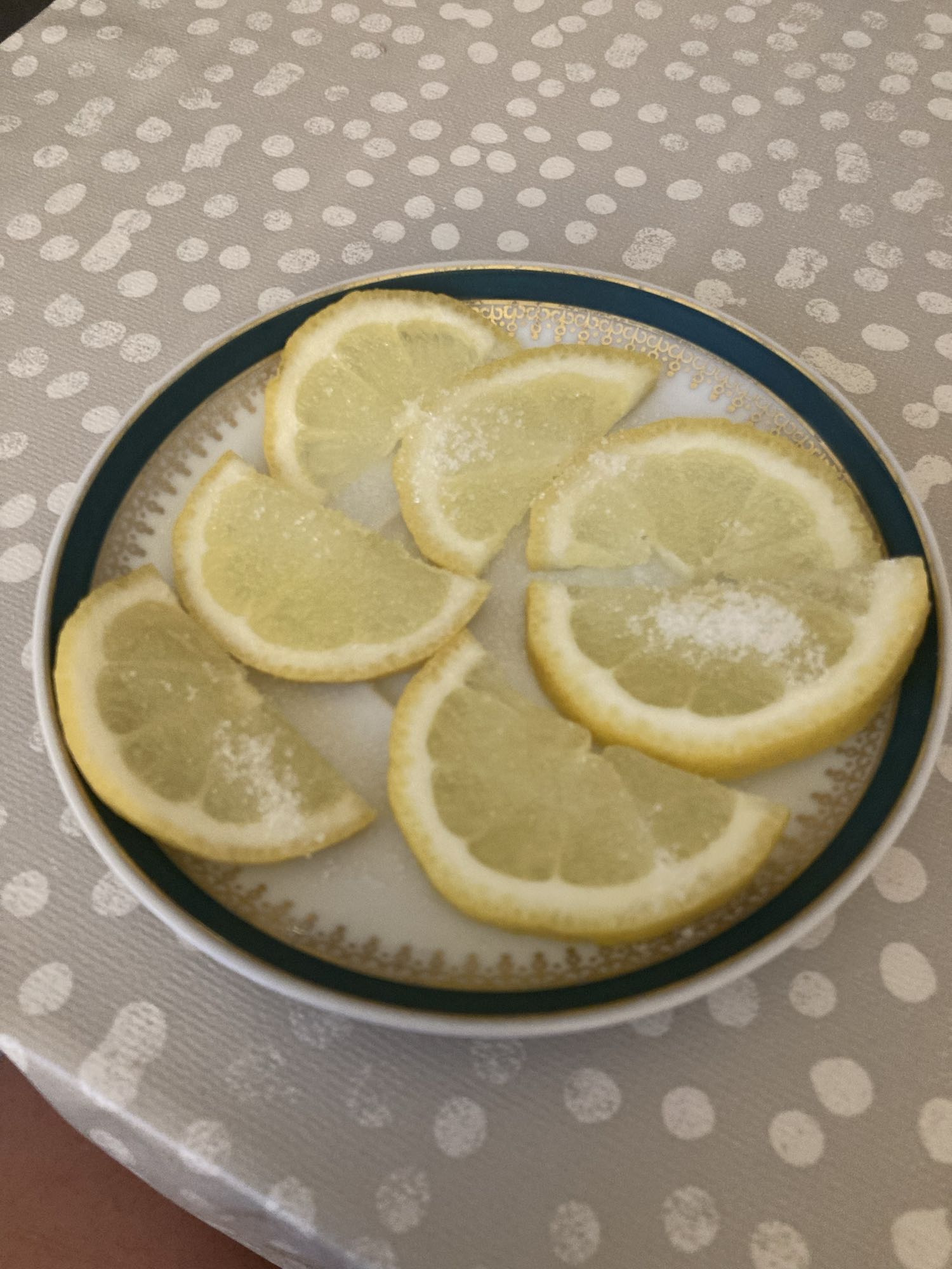 лимон с сахаром