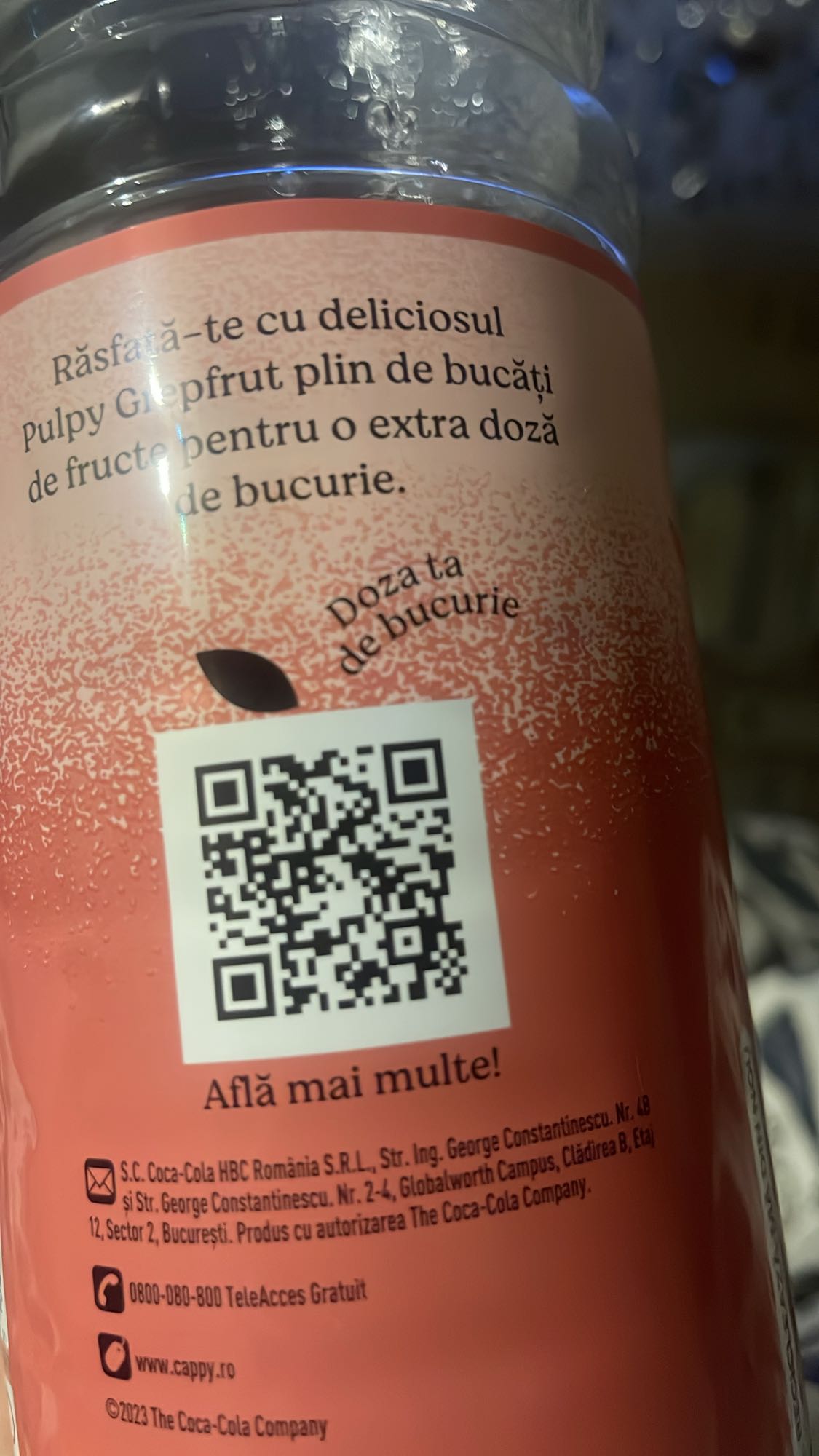 Suc grapefruit cu pulpă