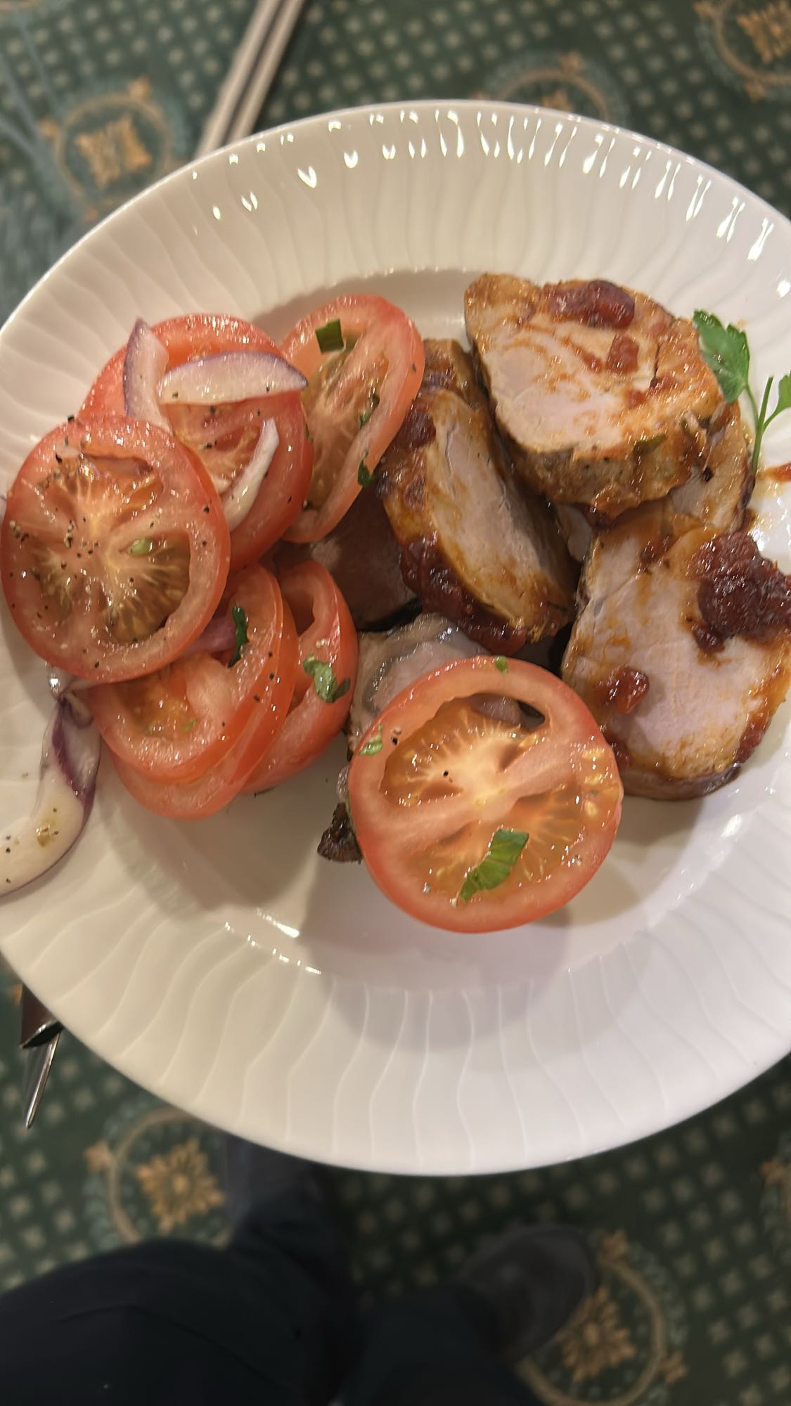 Fläskfilé med tomatsallad