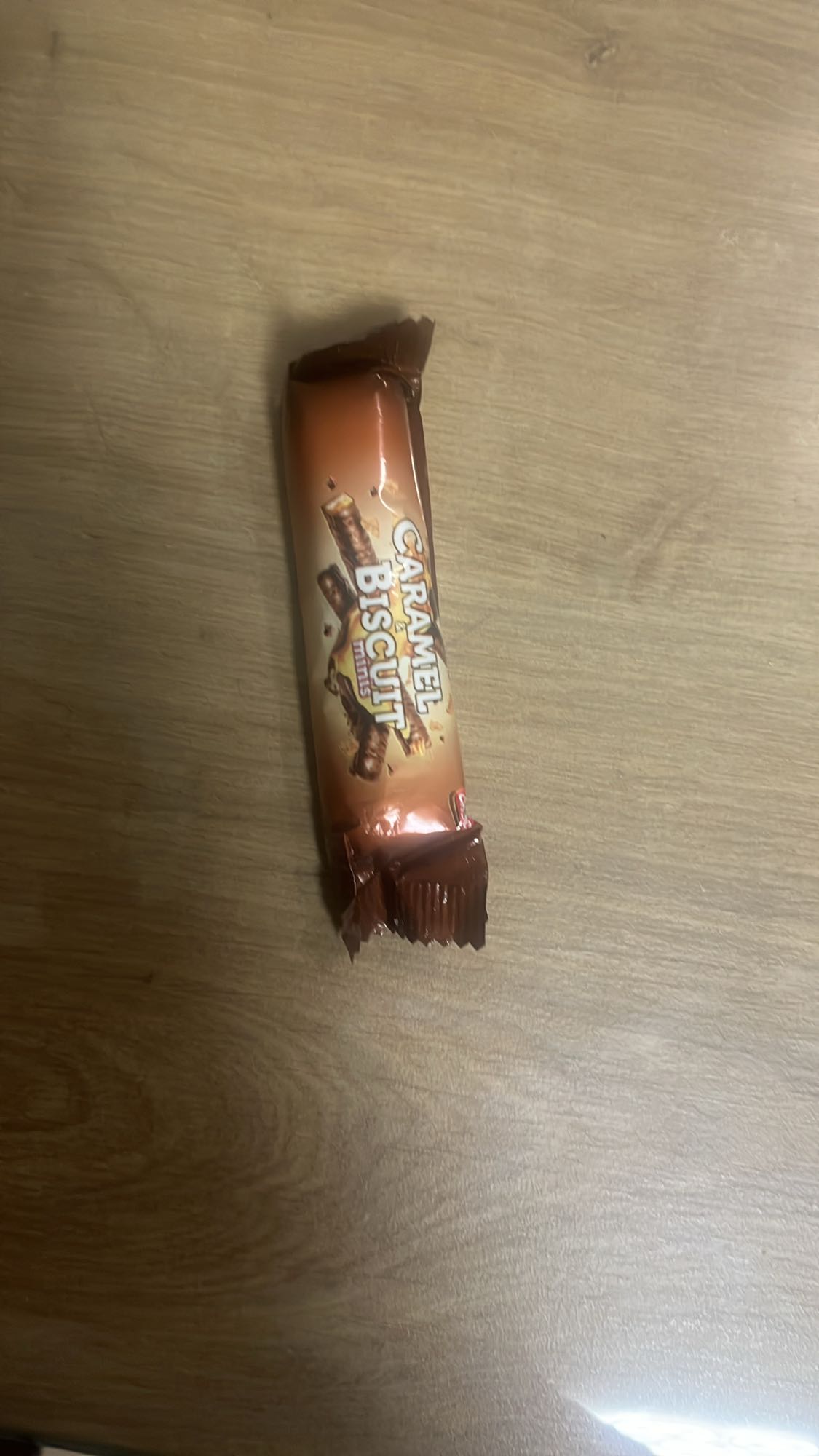 Baton caramel biscuit