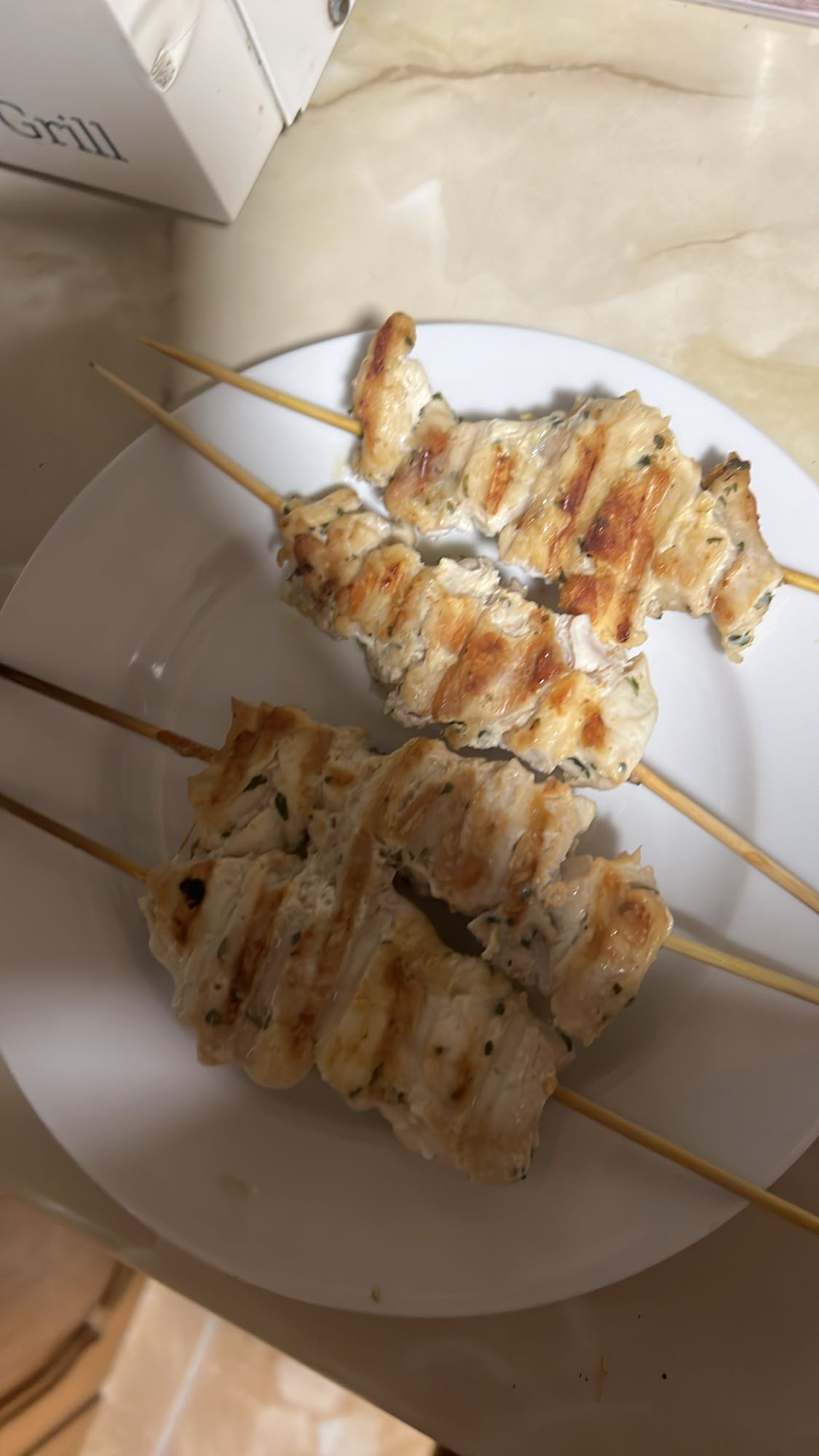 brochetas de pollo