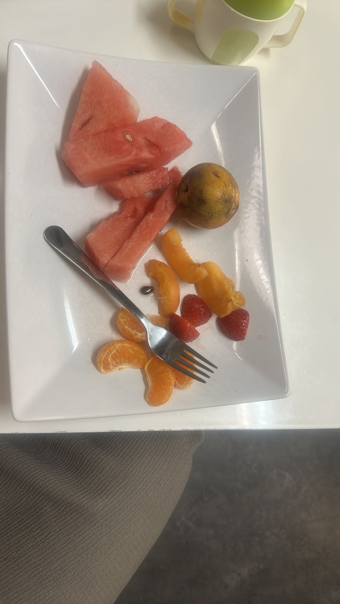 Färsk frukt tallrik