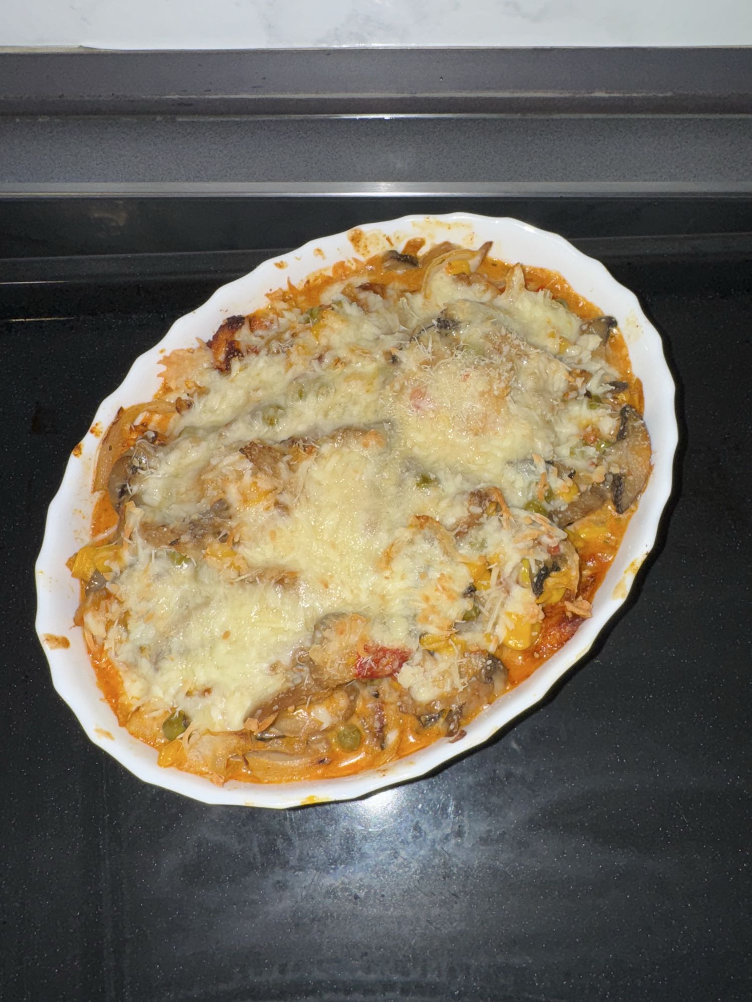 Hähnchen-Gemüse-Auflauf