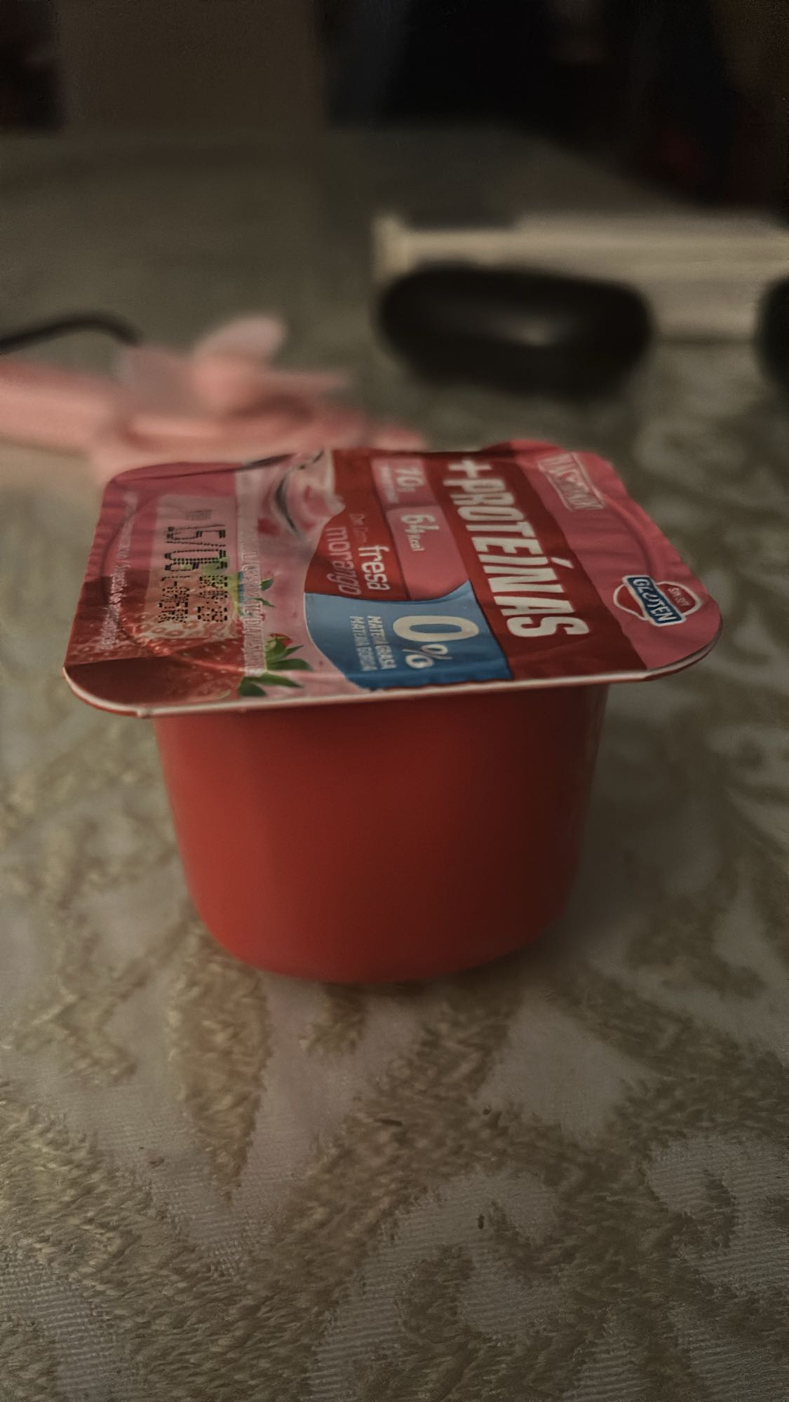 yogur fresa proteico