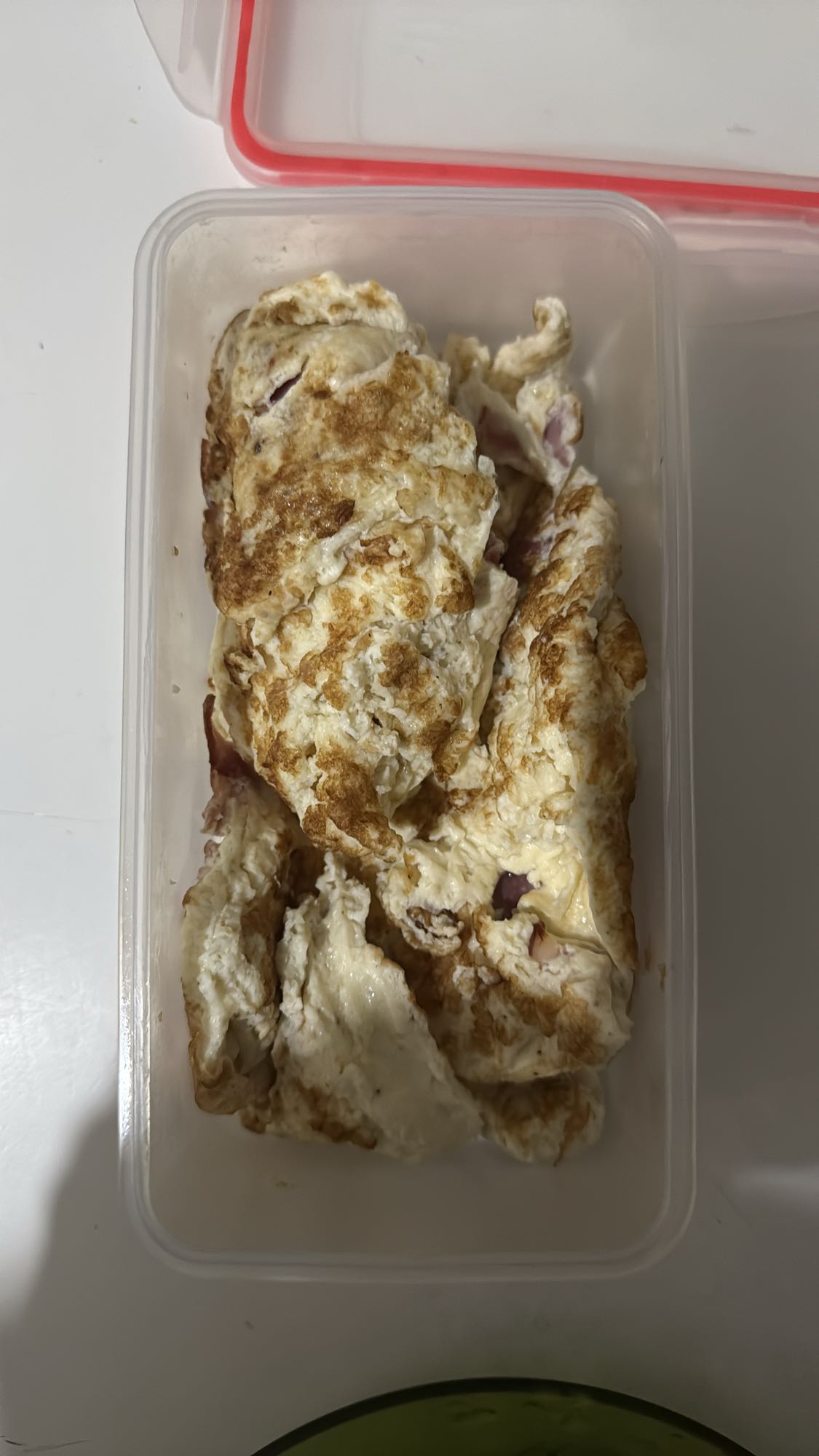 Claras de huevo revueltas