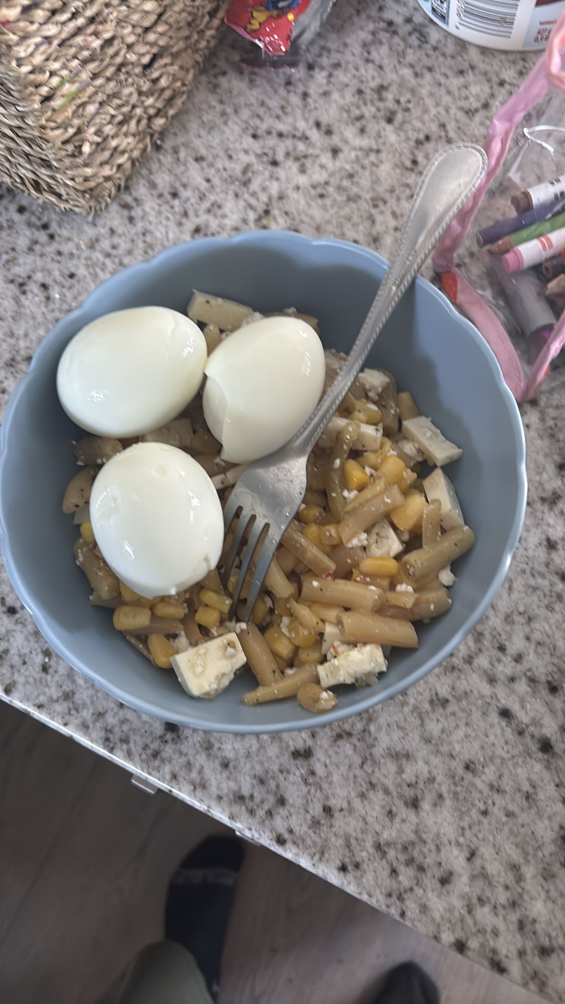 salade œufs et légumes