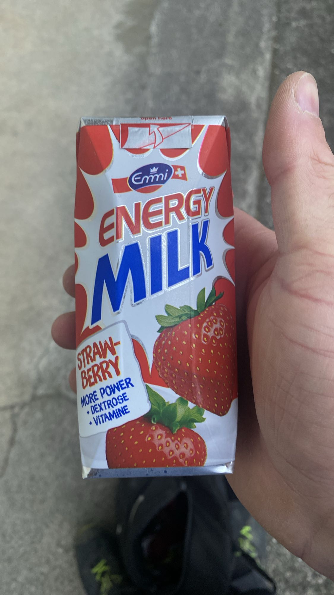 Energie Milch Erdbeere