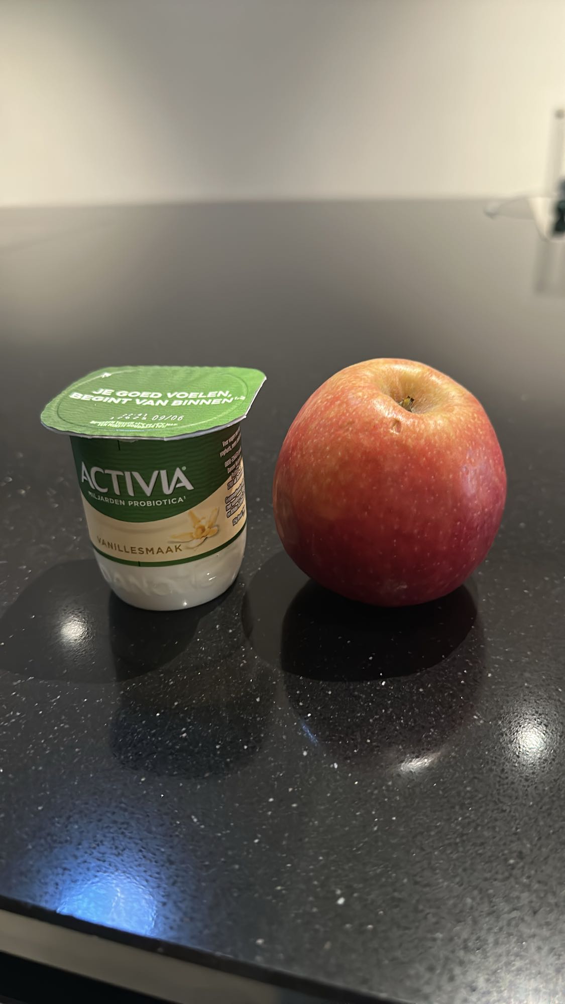Yoghurt en appel snack