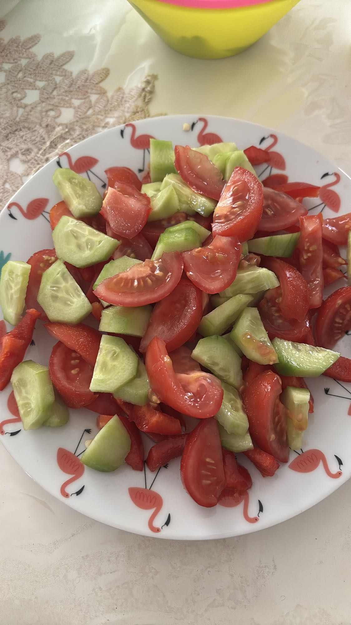 Tomat och gurksallad