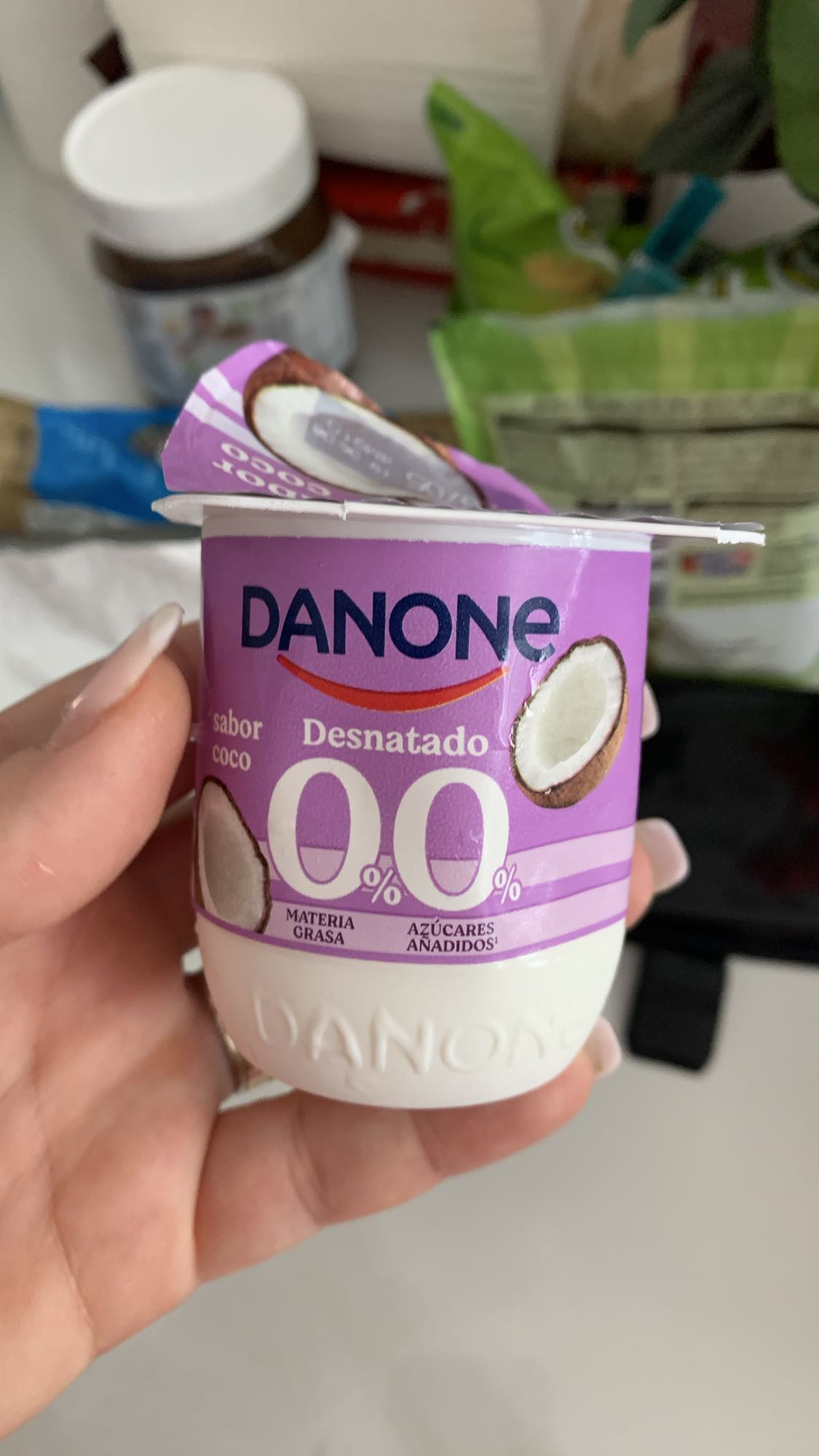 Yogur coco desnatado