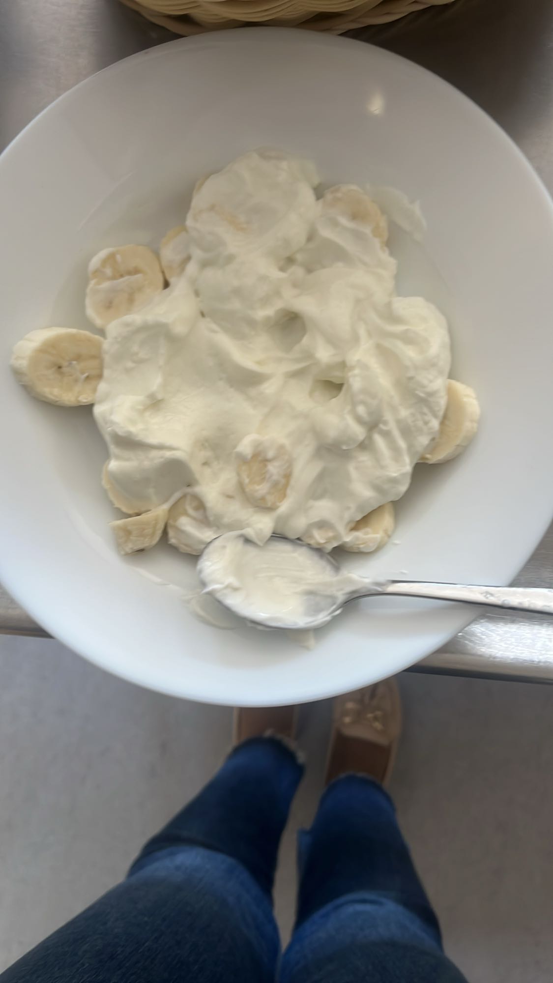 Banane mit Joghurt