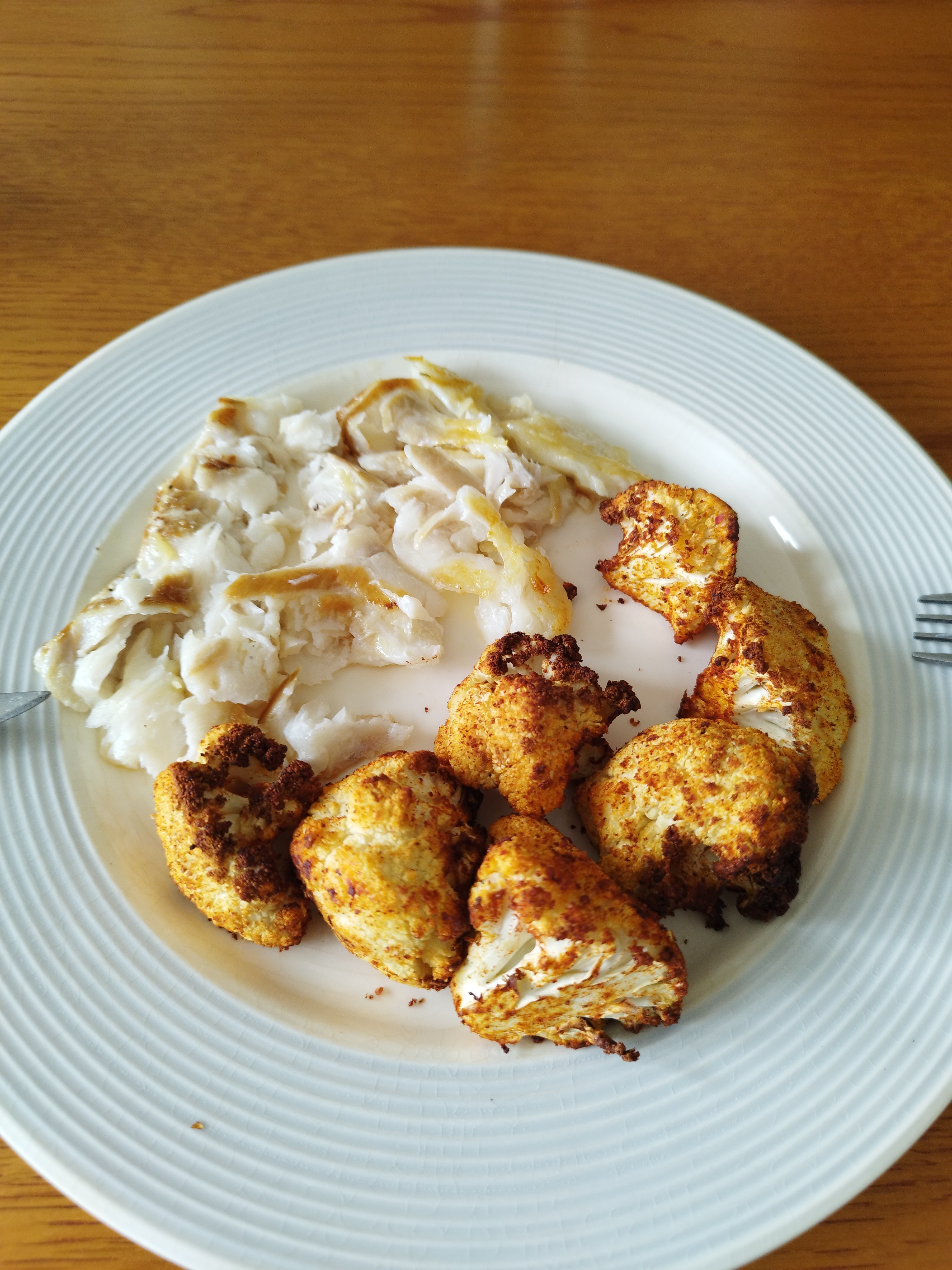 cabillaud et chou-fleur rôti