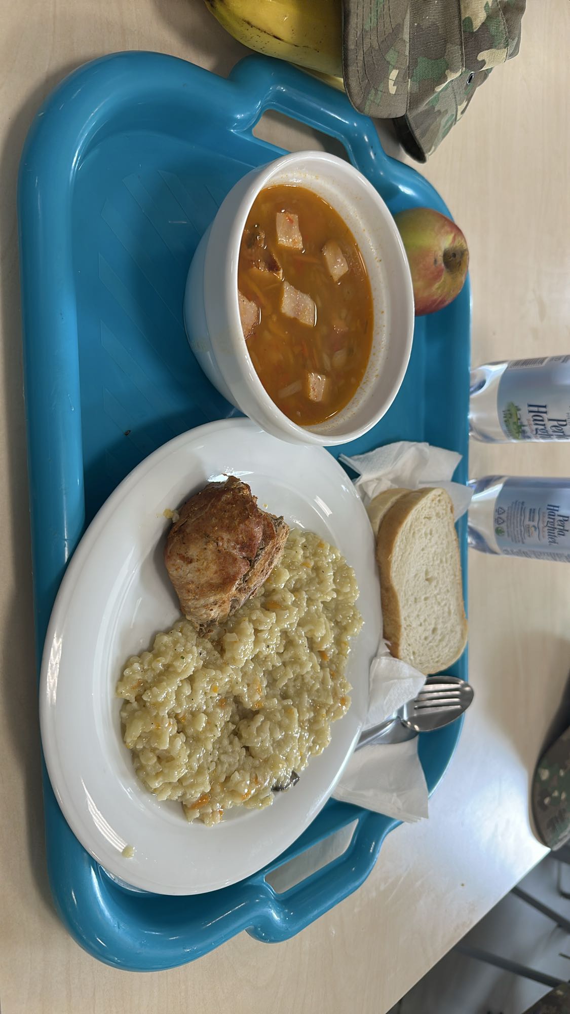 Pranz cu carne si orez