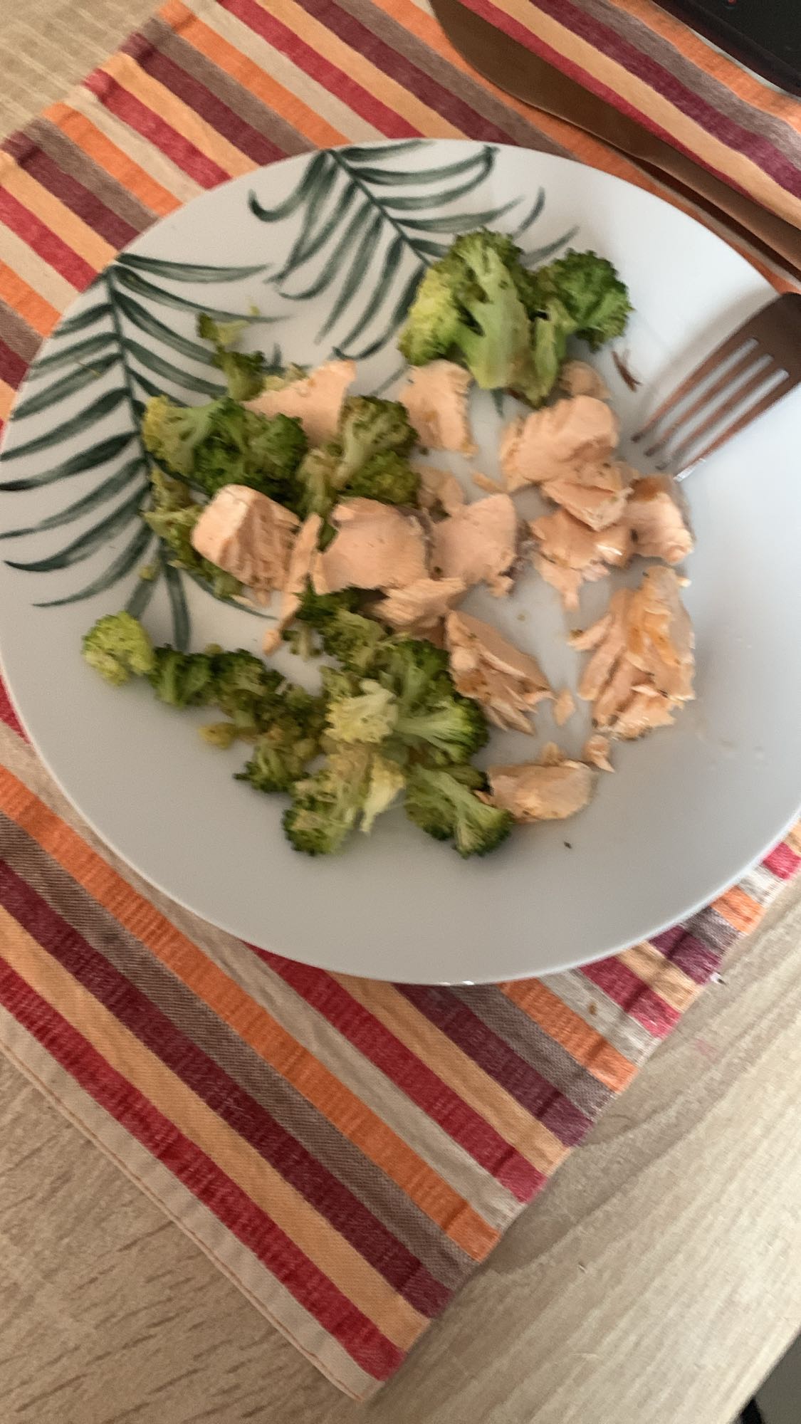 salmón con brócoli