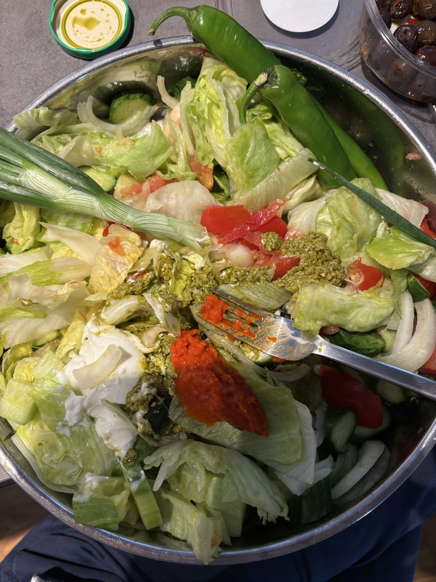 Spicy Green Salad Bowl