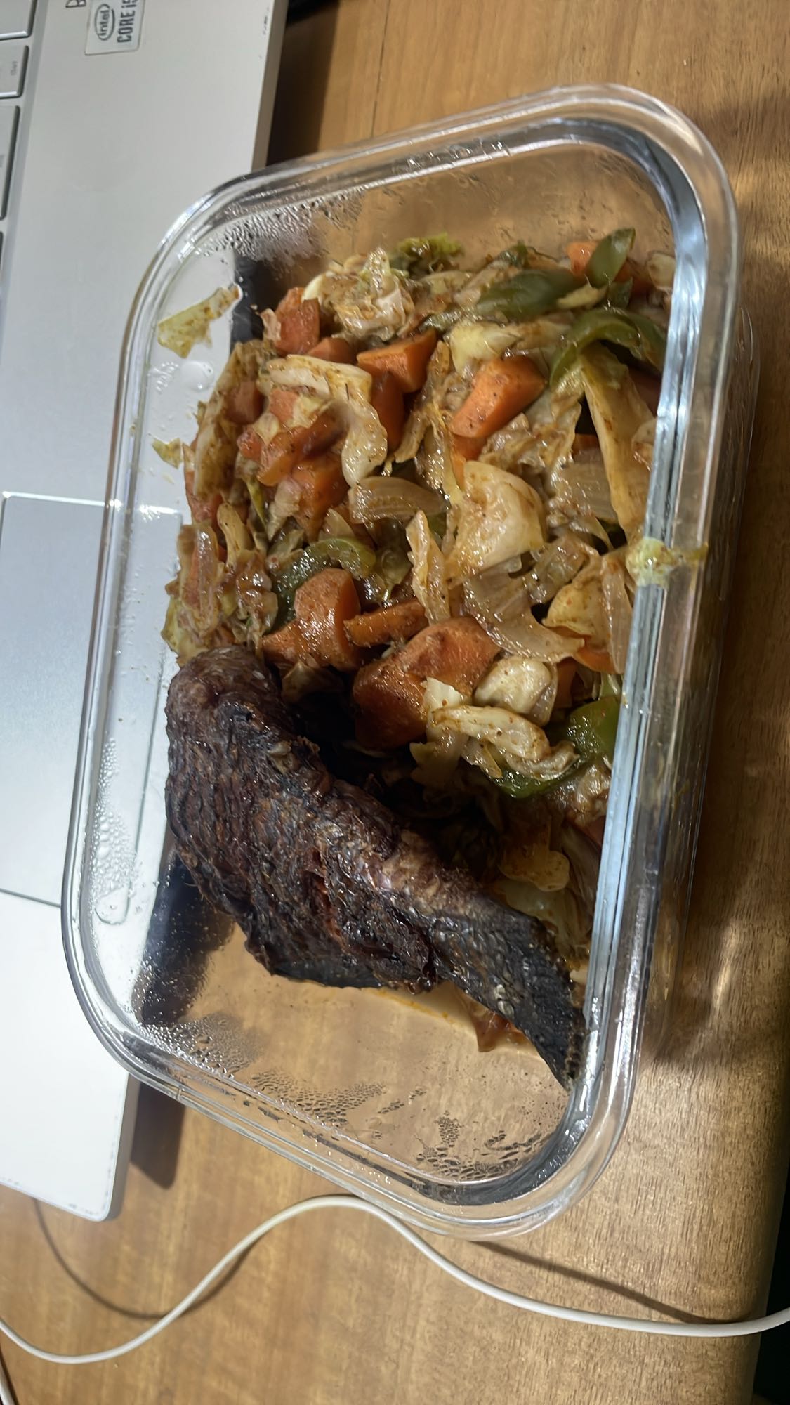 Air-fryer Fish and Veggie Mix