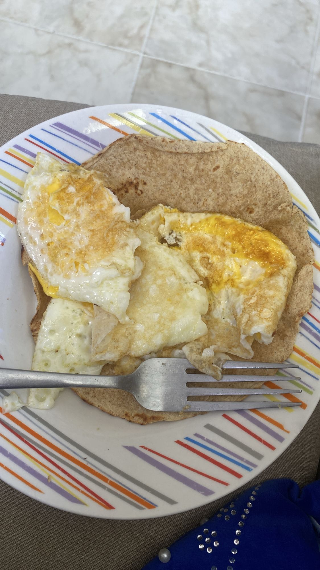 Huevos con tortilla integral