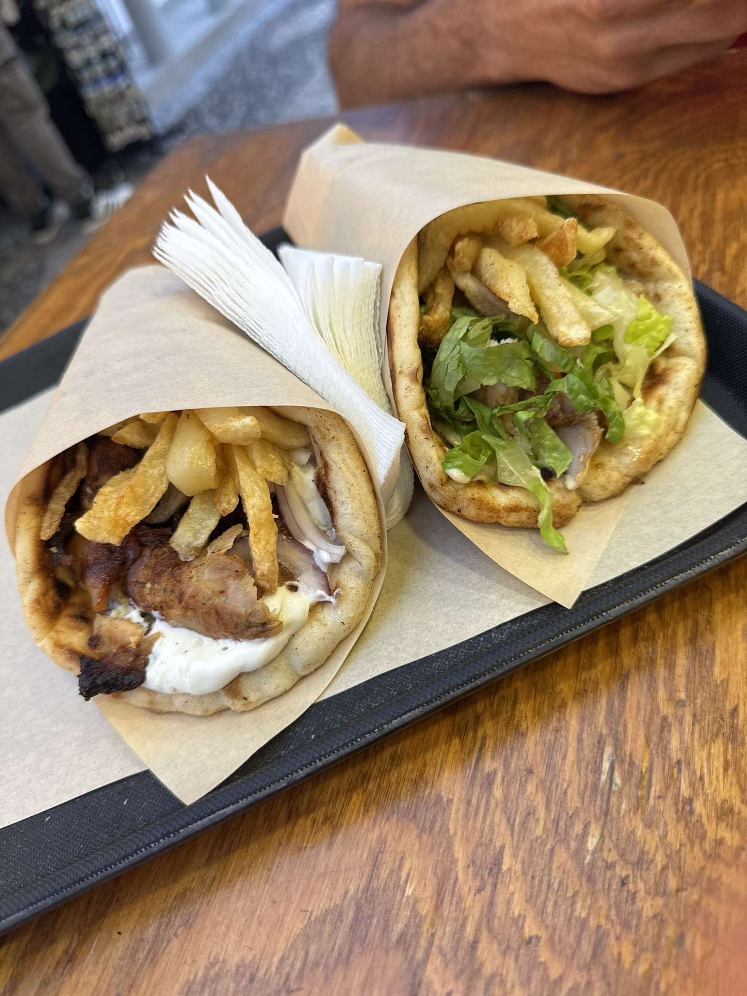 Gyros pita frites