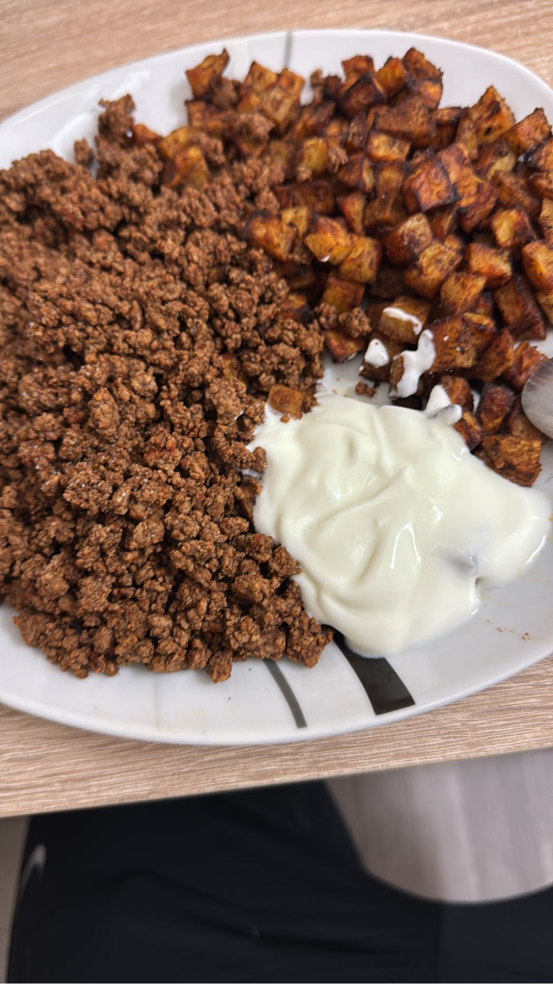 Hackfleisch mit Kartoffeln