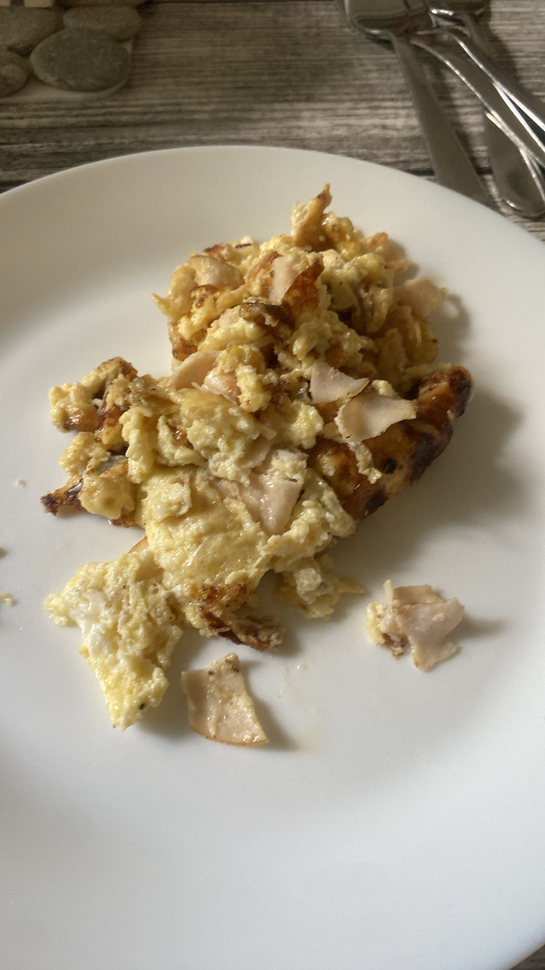 Äggröra med kalkon