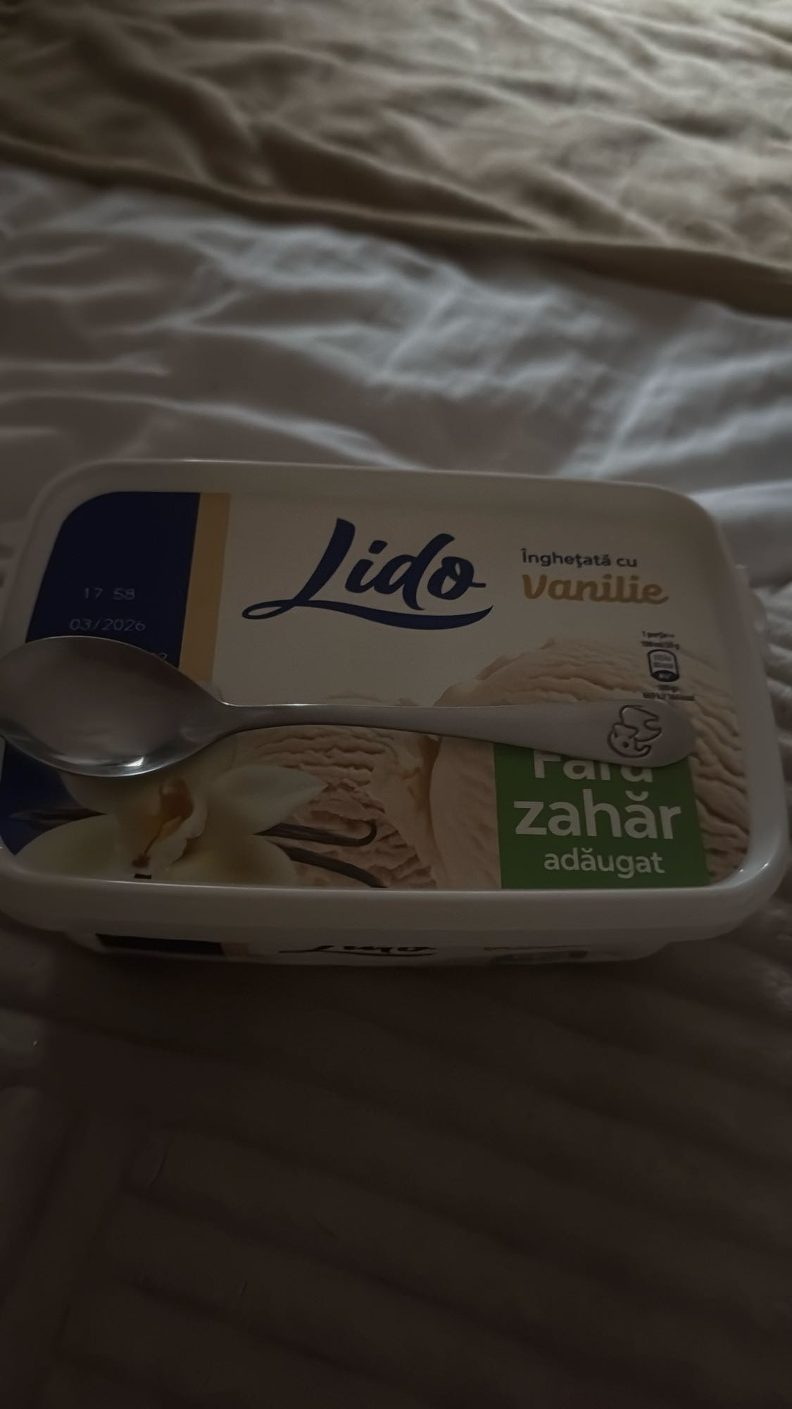 Înghețată vanilie fără zahăr