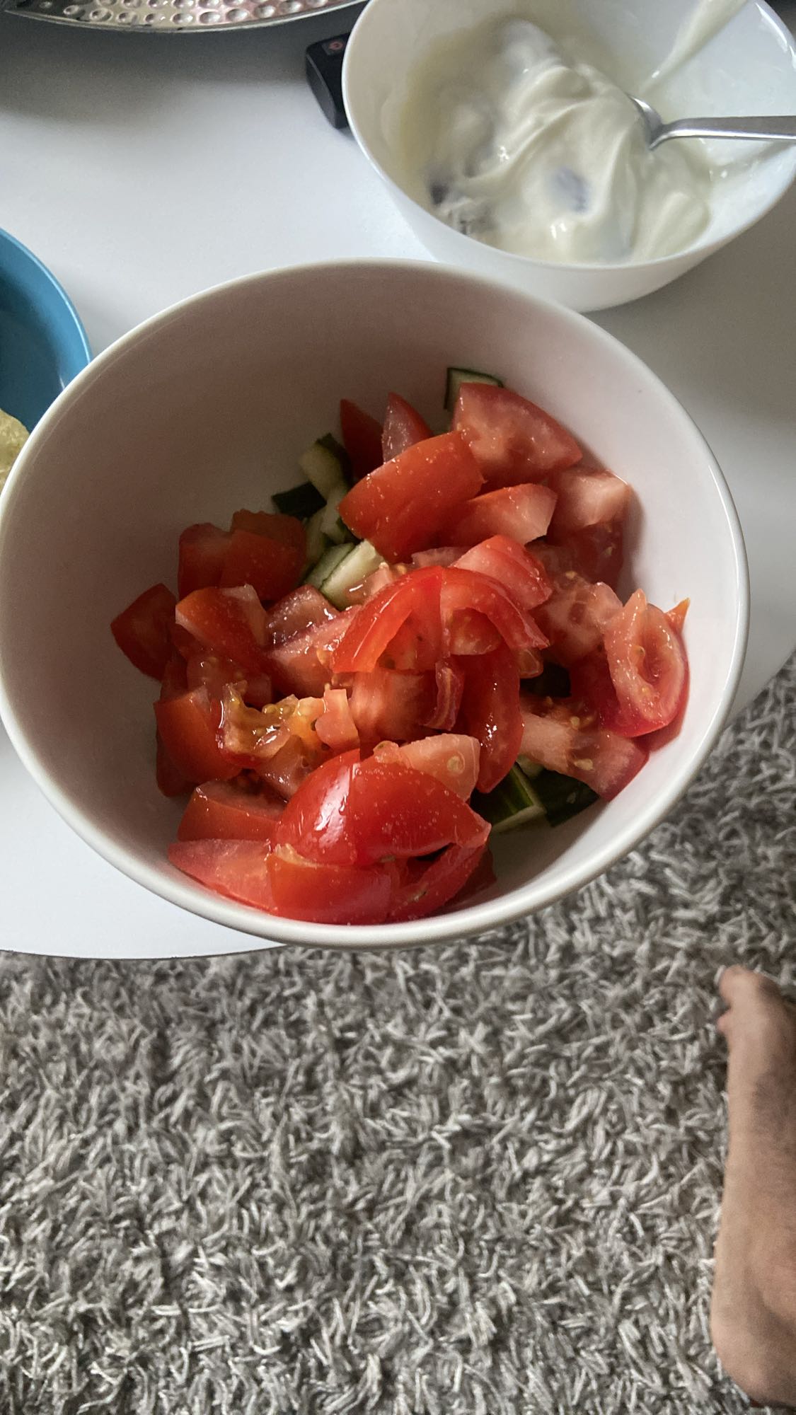 Tomato cucumber salad