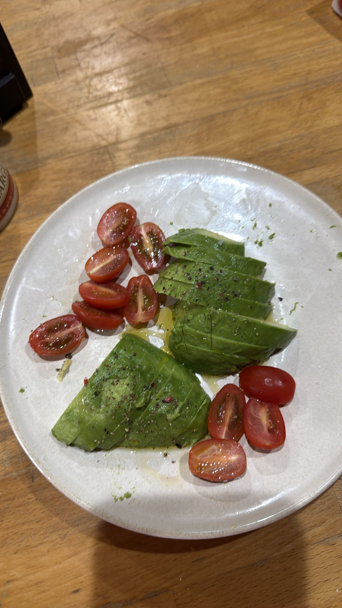 Avocat et tomates cerises