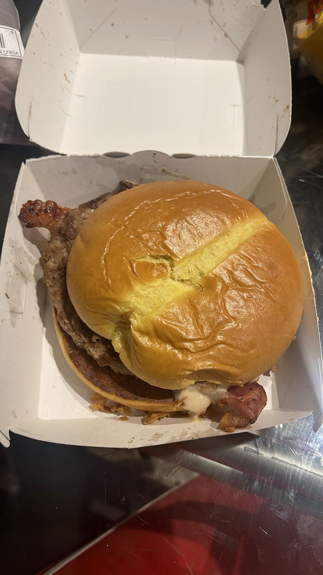 hamburguesa con tocino
