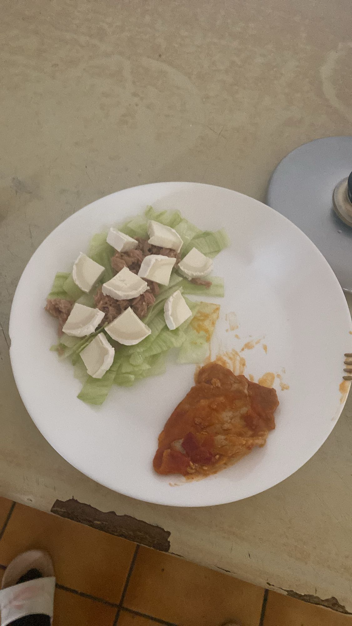 Ensalada y pechuga