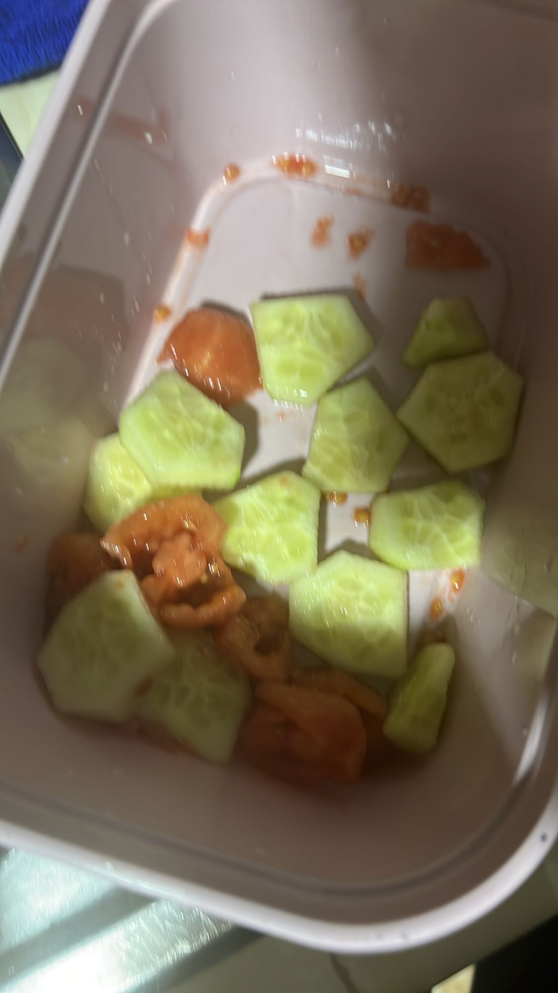 Ensalada pepino y tomate