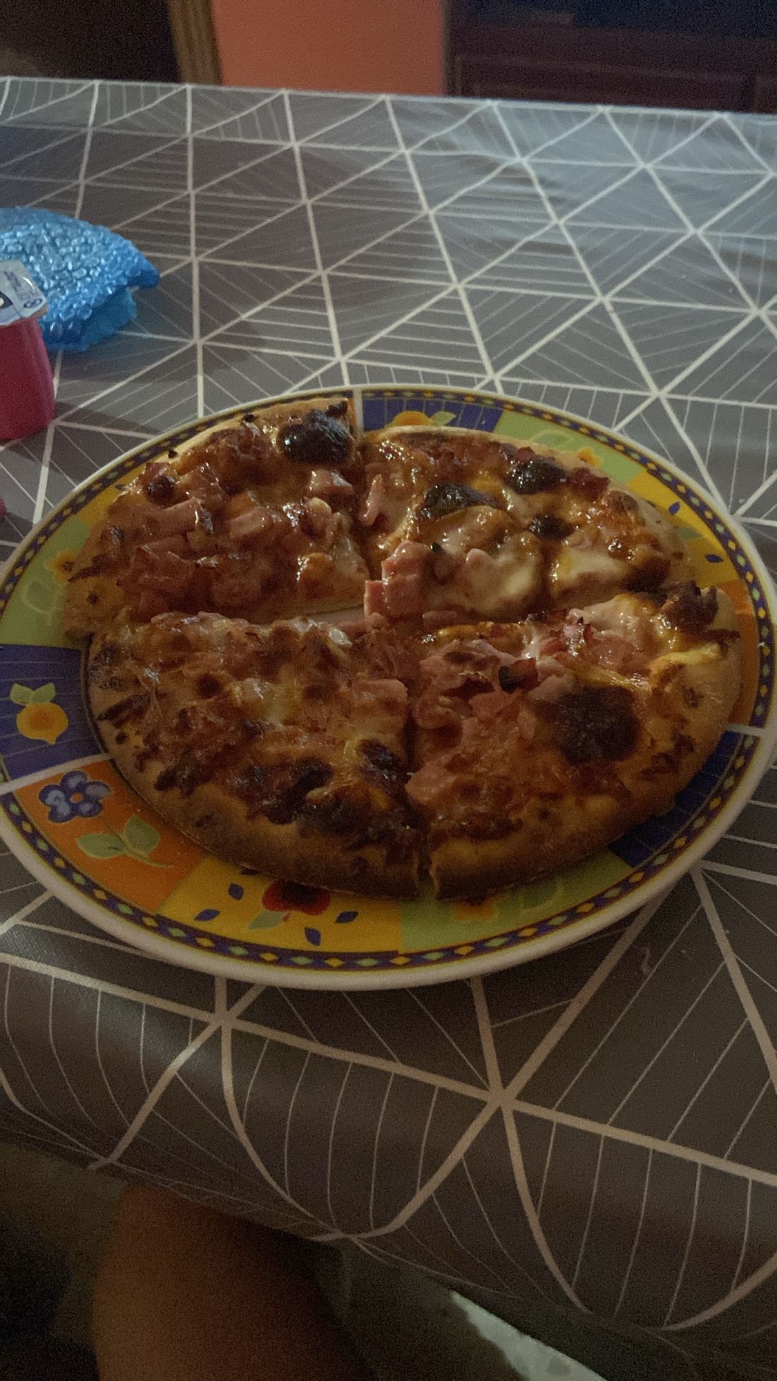 pizza de jamón y queso