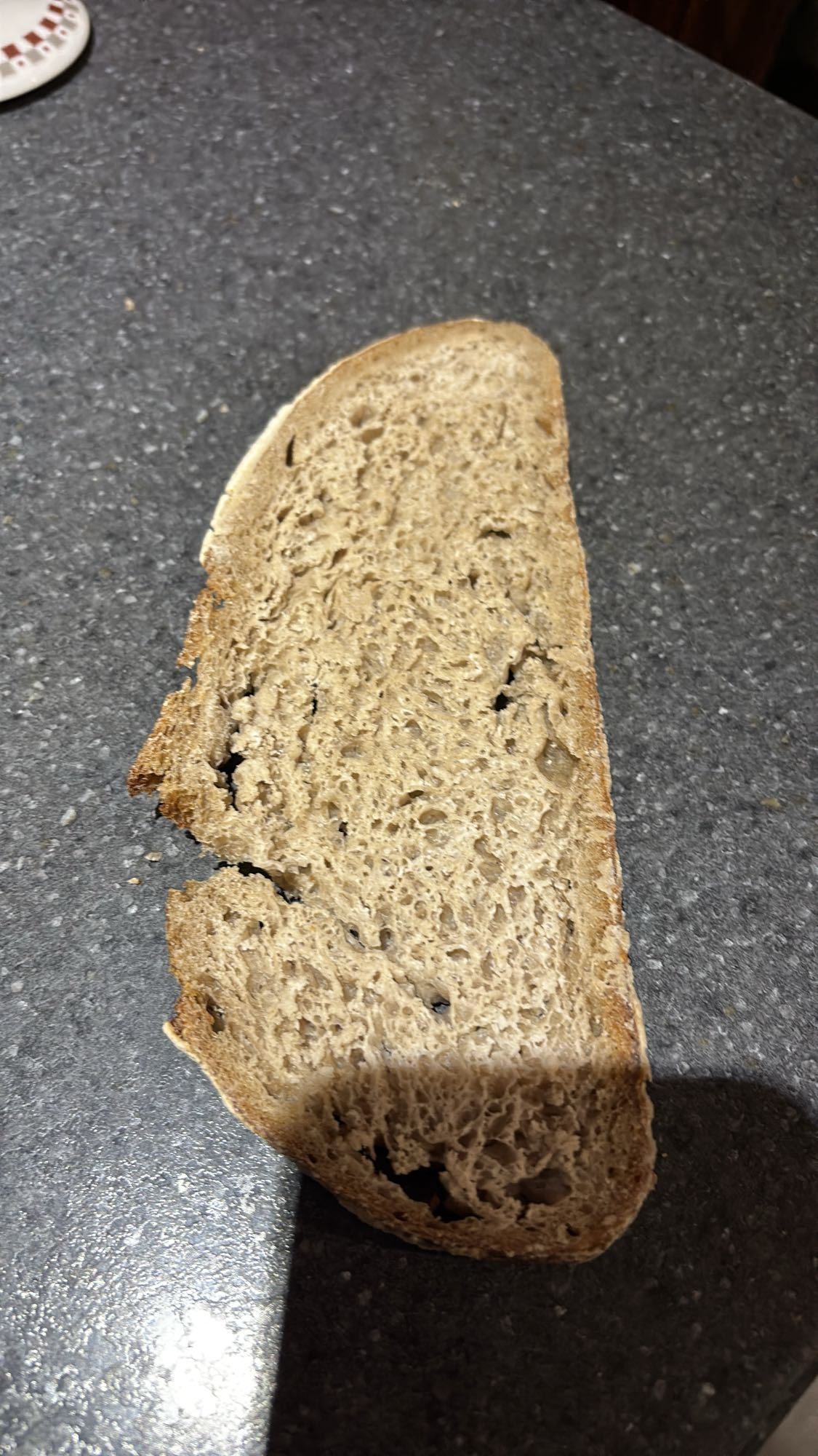 Tranche de pain complet