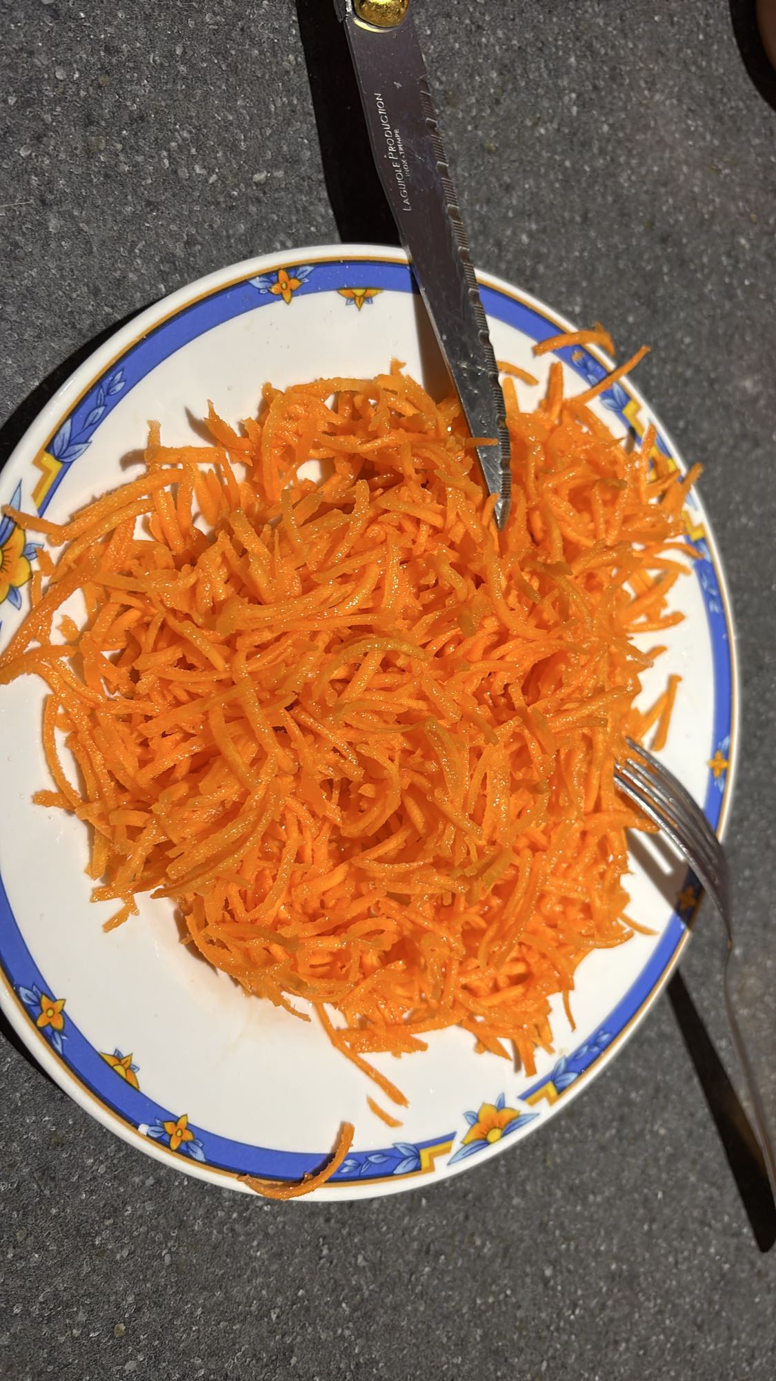 salade de carottes râpées