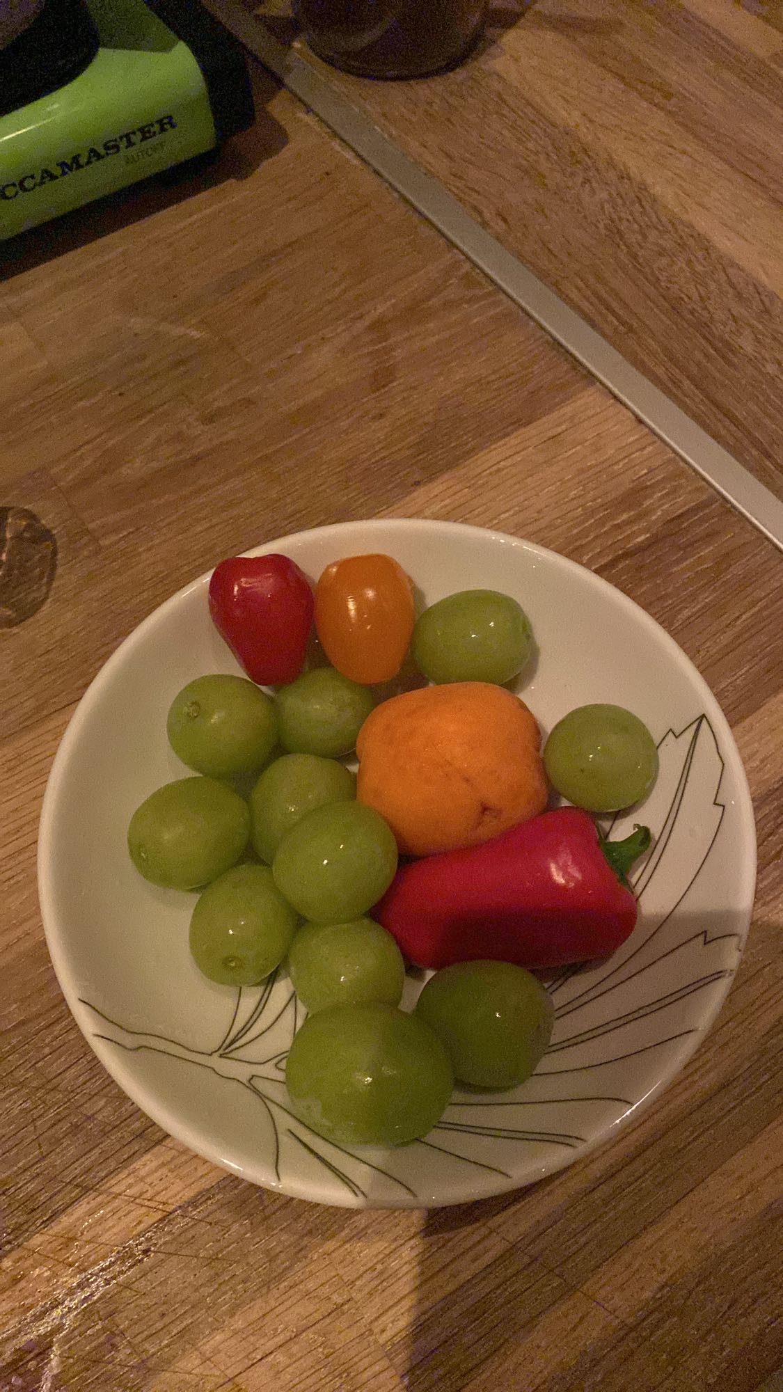 Druer og paprika snack