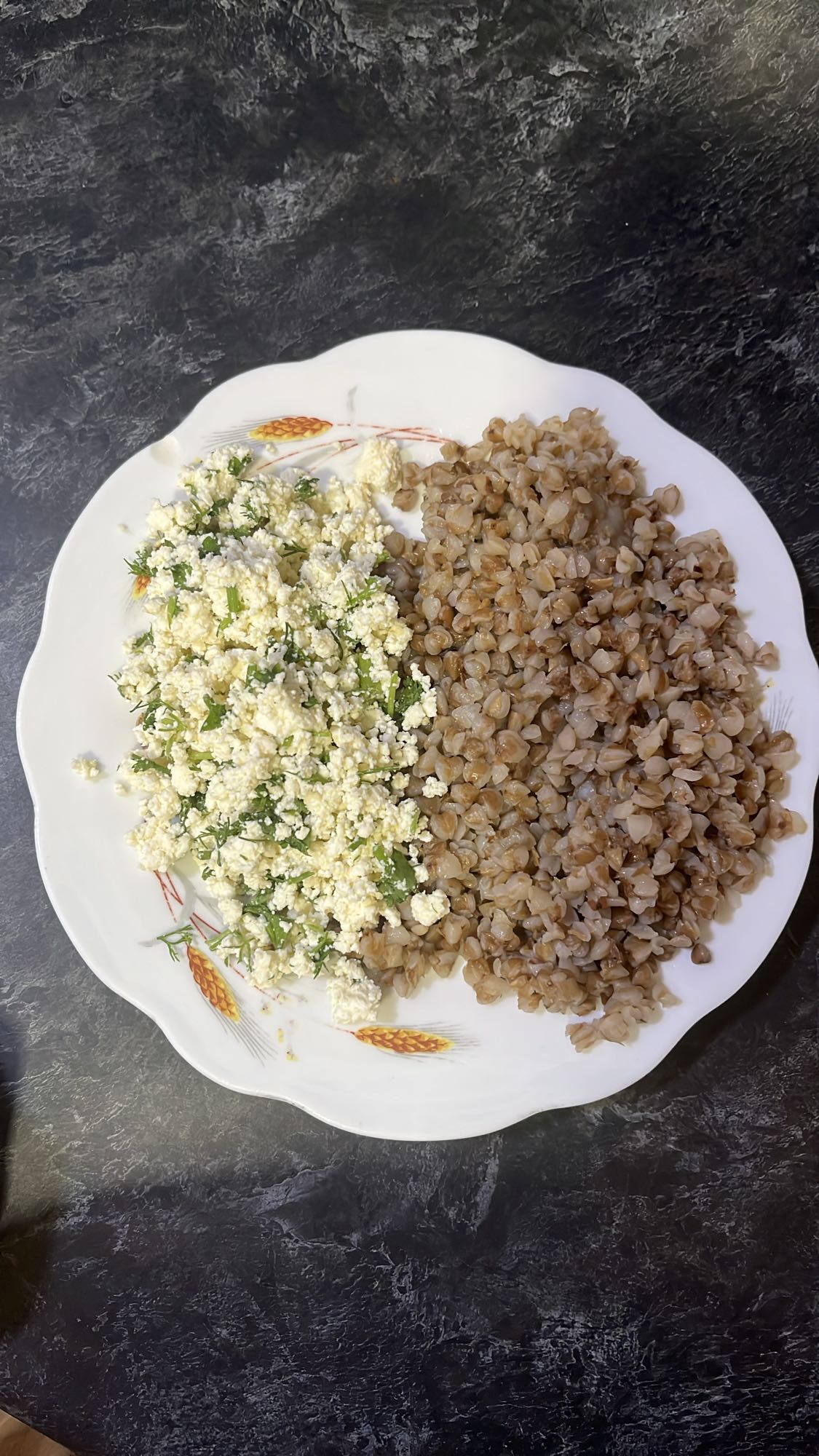 гречка с творогом