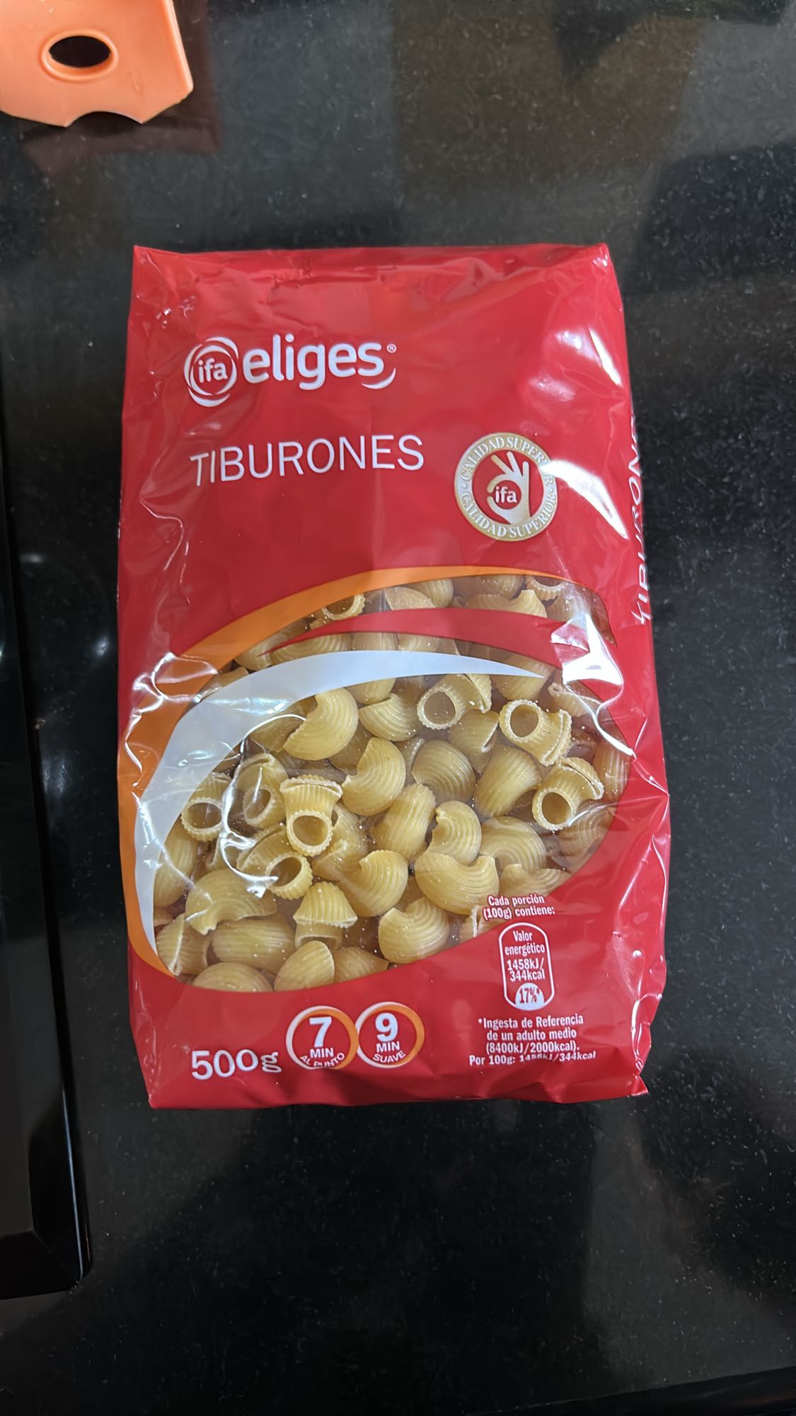 pasta tiburones seca