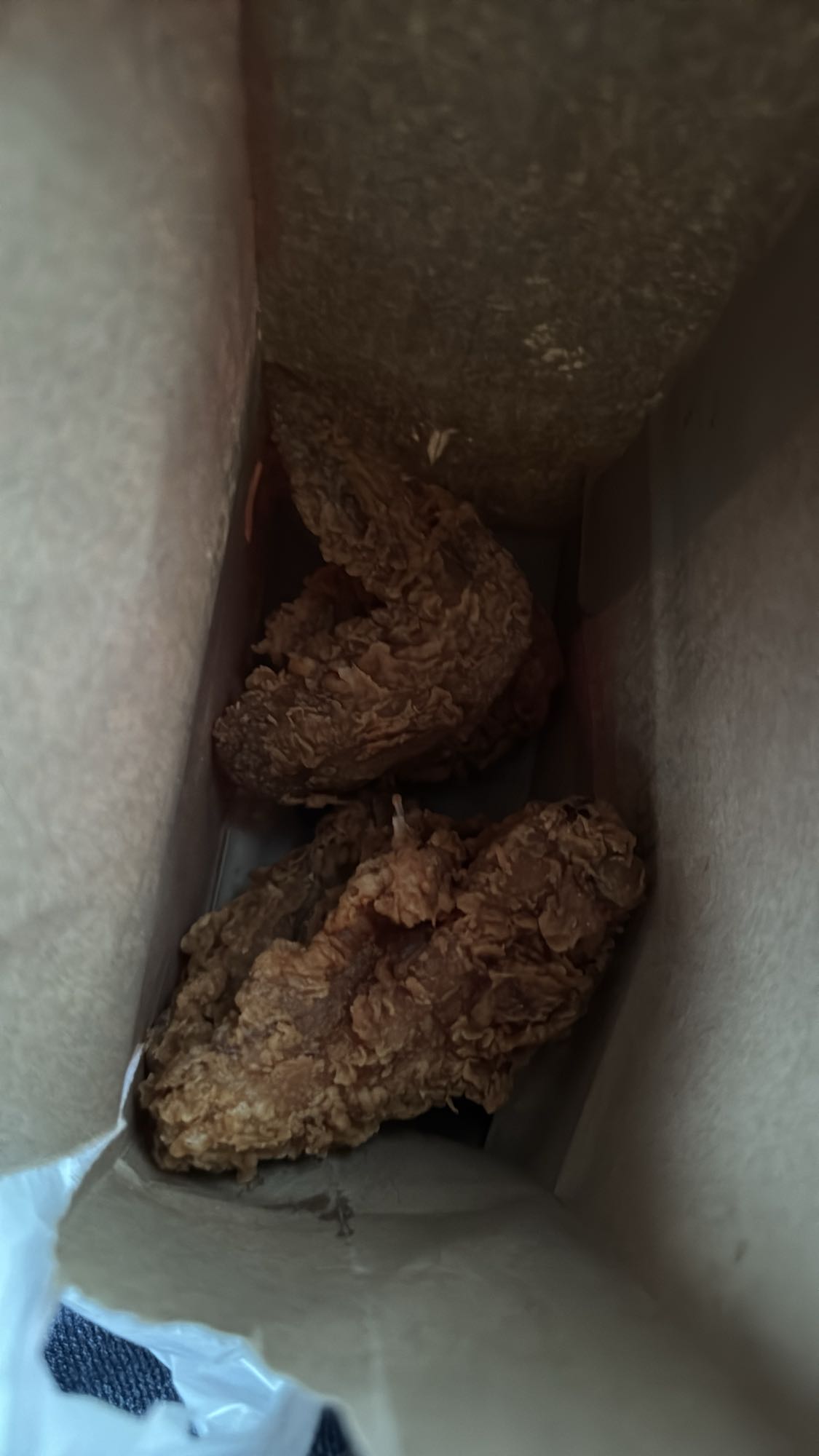 Fried chicken pieces