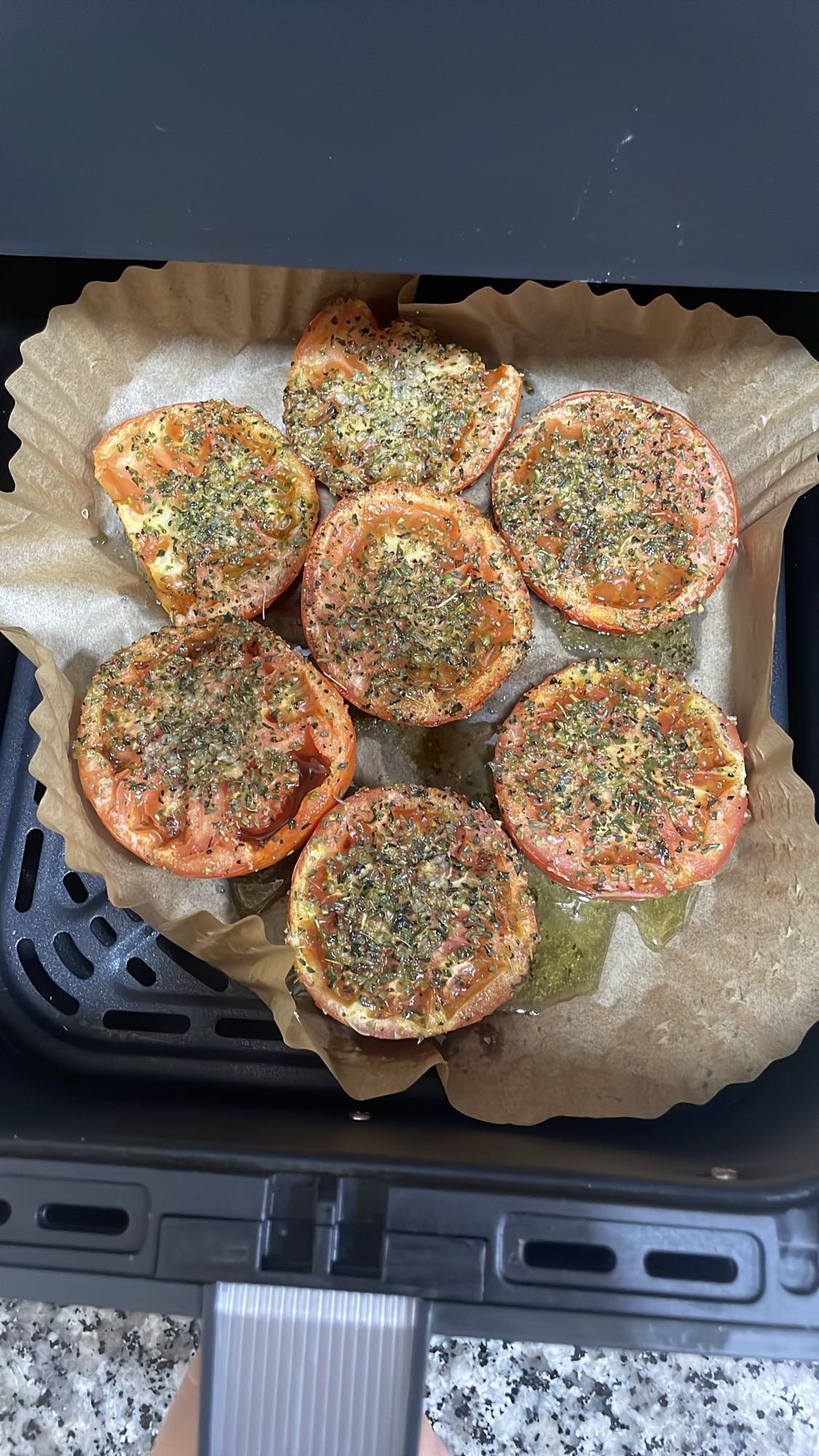 Tomates asados con hierbas