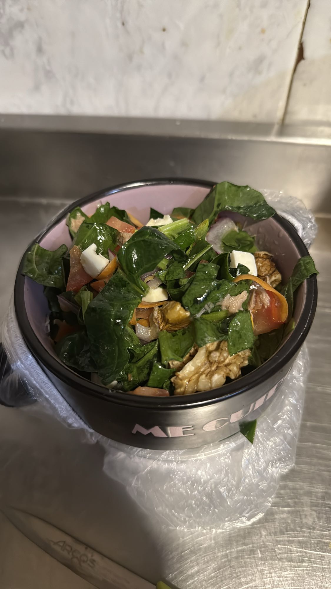 ensalada de espinaca